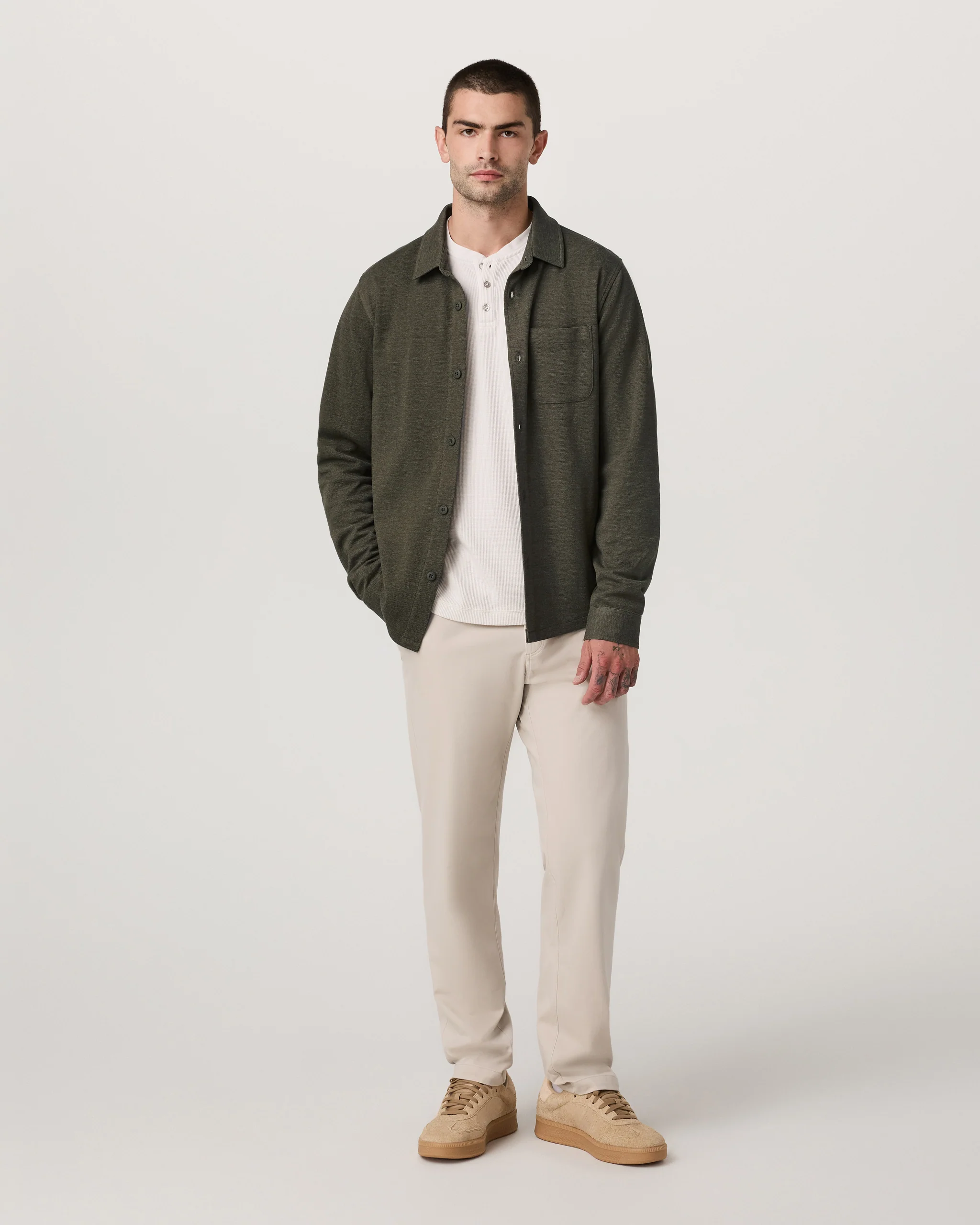 Long Sleeve Jeffreys Button Down Overshirt - Vuori Warehouse Sale​