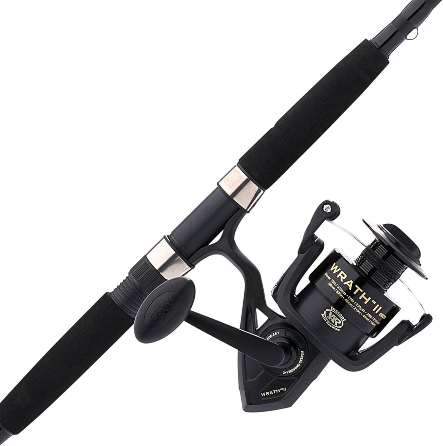 PENN Wrath II Spinning Reel and Fishing Rod Combo