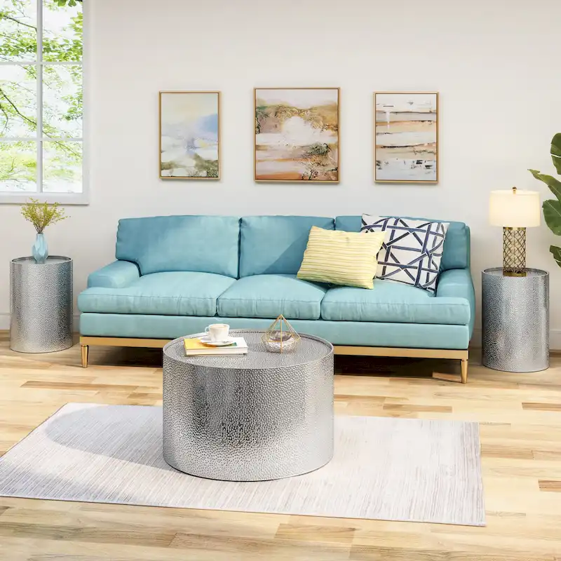Christopher Knight Home Braeburn Contemporary 3-Piece Round Table Set
