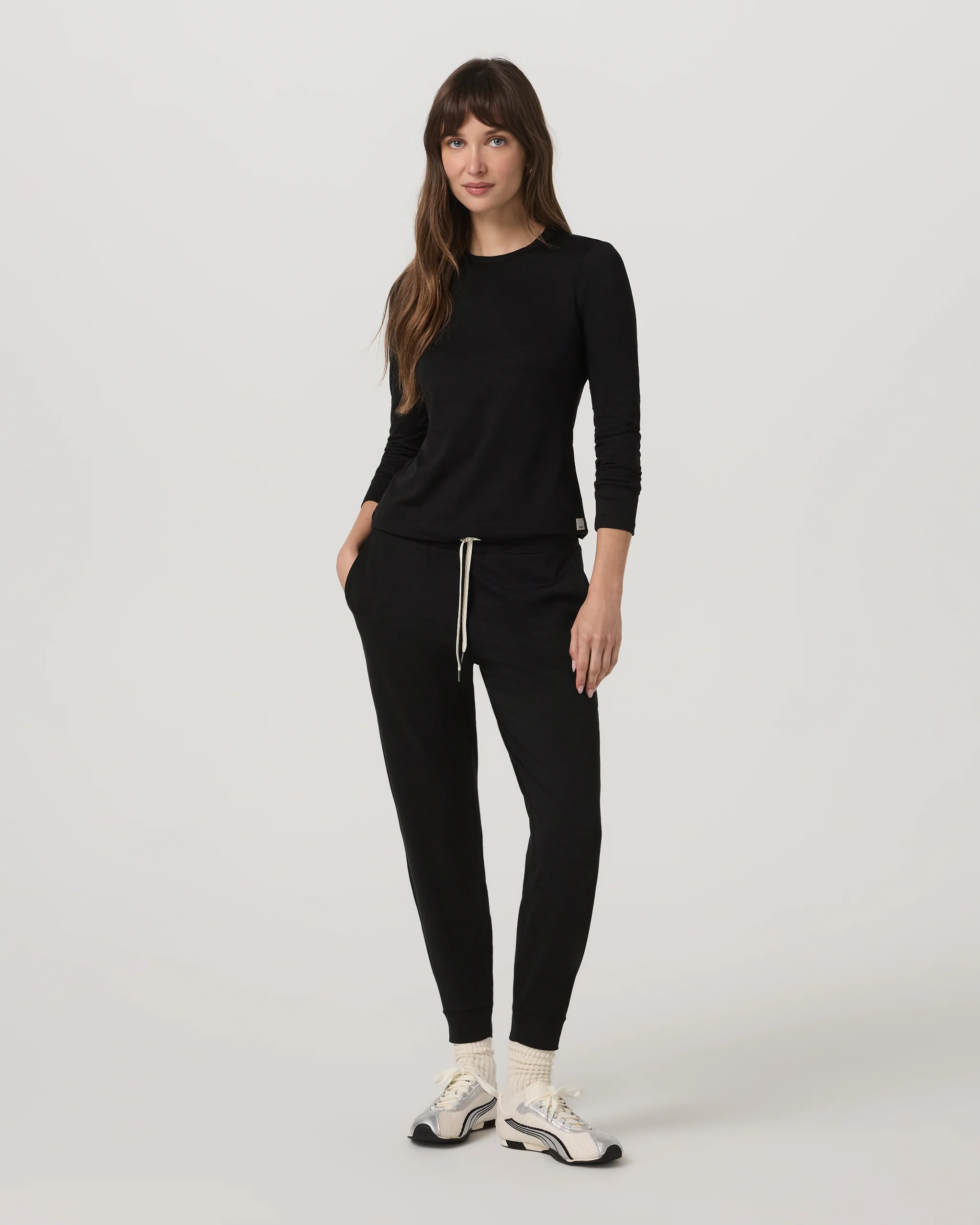 Long Sleeve Halo Essential Crew Tee - Vuori Warehouse Sale​