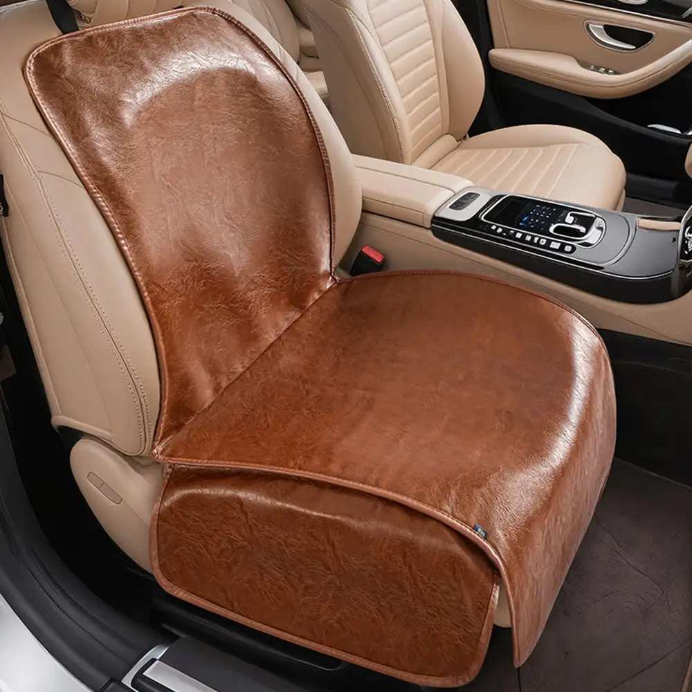 Pet Friendly Faux Leather Car Seat Mask - Waterproof And Stain Resistant
