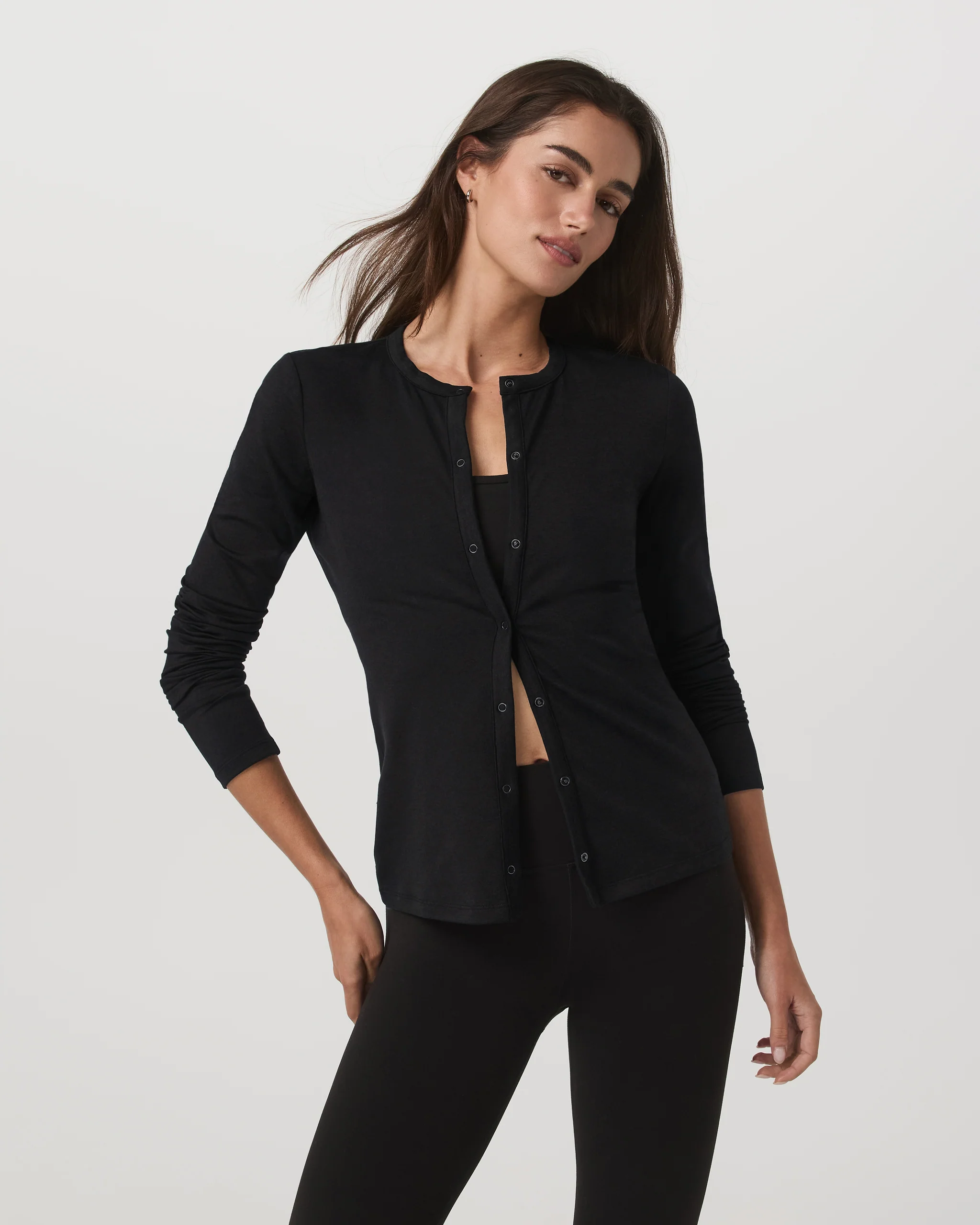 Long Sleeve Halo Snap Cardigan - Vuori Warehouse Sale​