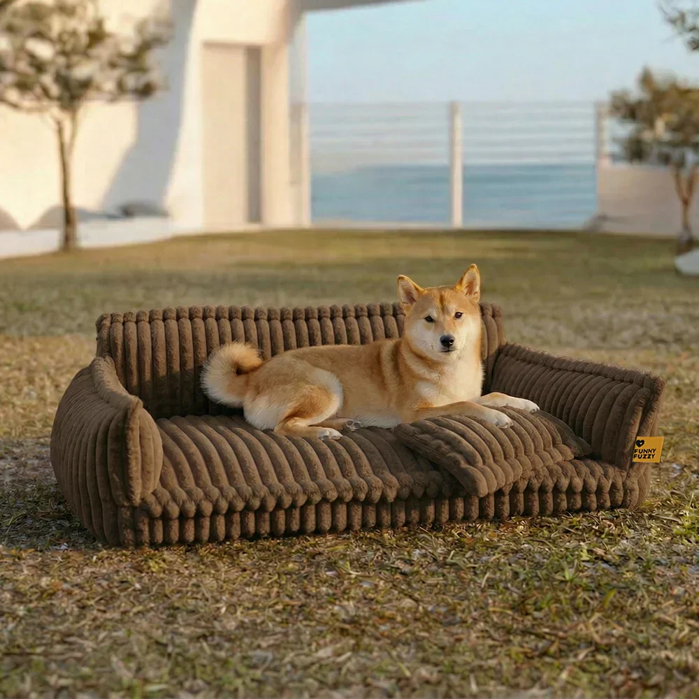 Large Washable Fluffy Orthopedic Soft Dog Pillow Outdoor Dog Sofa Bed-Snoozy Dream