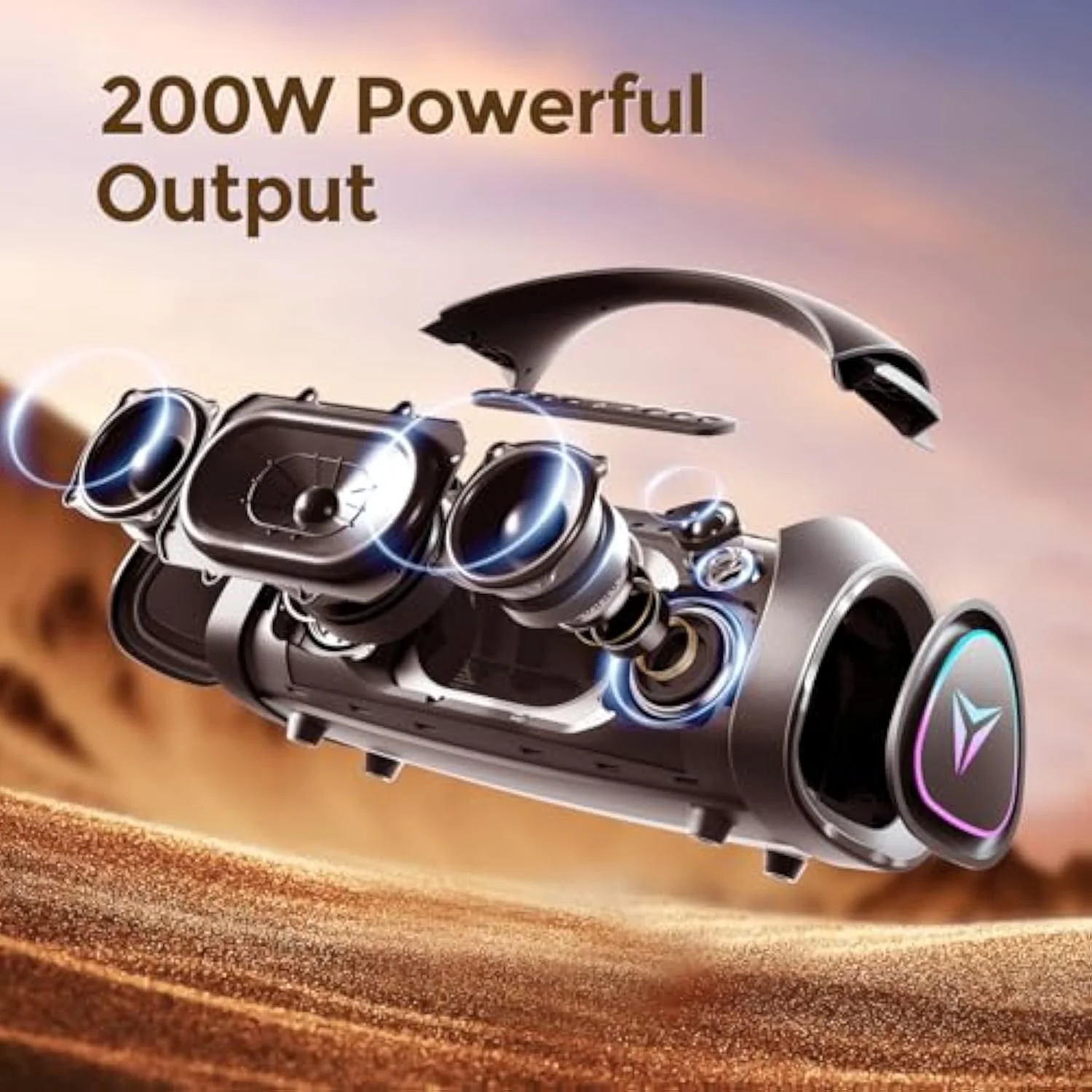 300W peak power + 200W rated power + ultimate dynamic bass