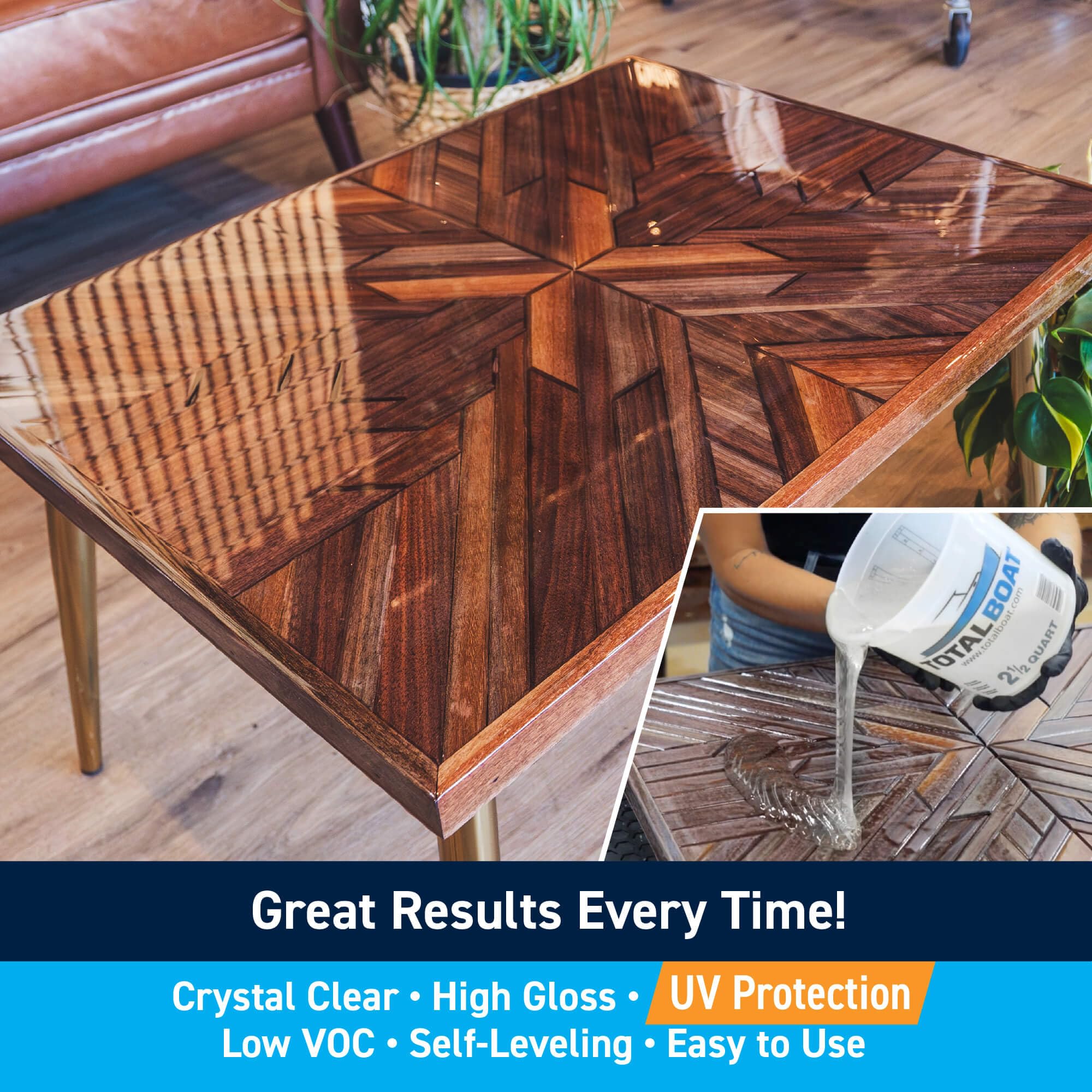 TOTALBOAT Table Top Epoxy Resin Kit - 2 Gallon High Gloss