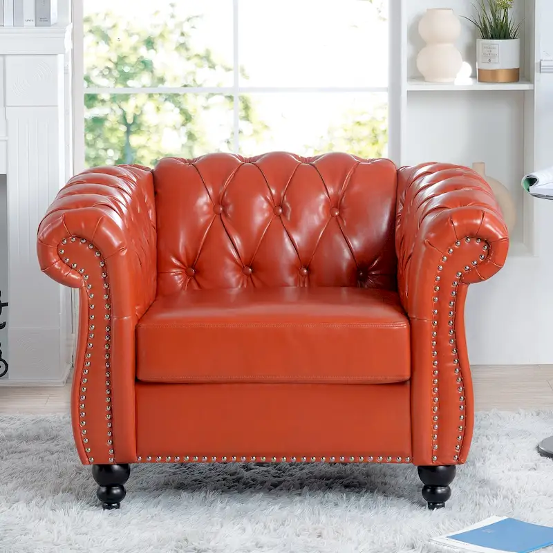 Christopher Knight Home - Winston Faux Leather Chesterfield Club Chair