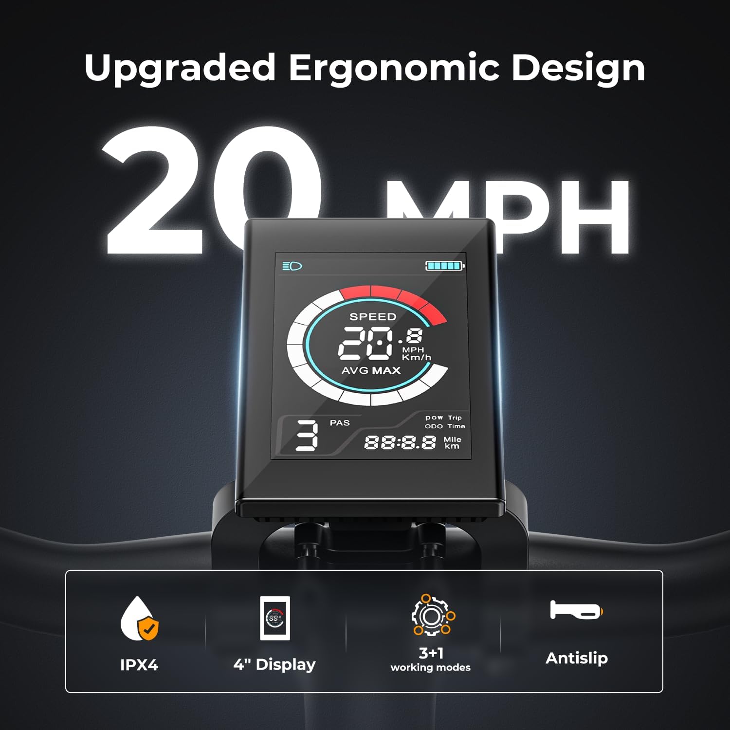 JASION Eb5 Electric Bike 500W Motor 40Miles 20Mph