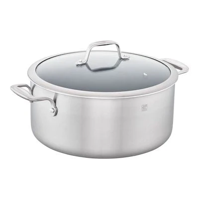 8qt Dutch Oven With Glass Lid Non Stick Ceramic Coating