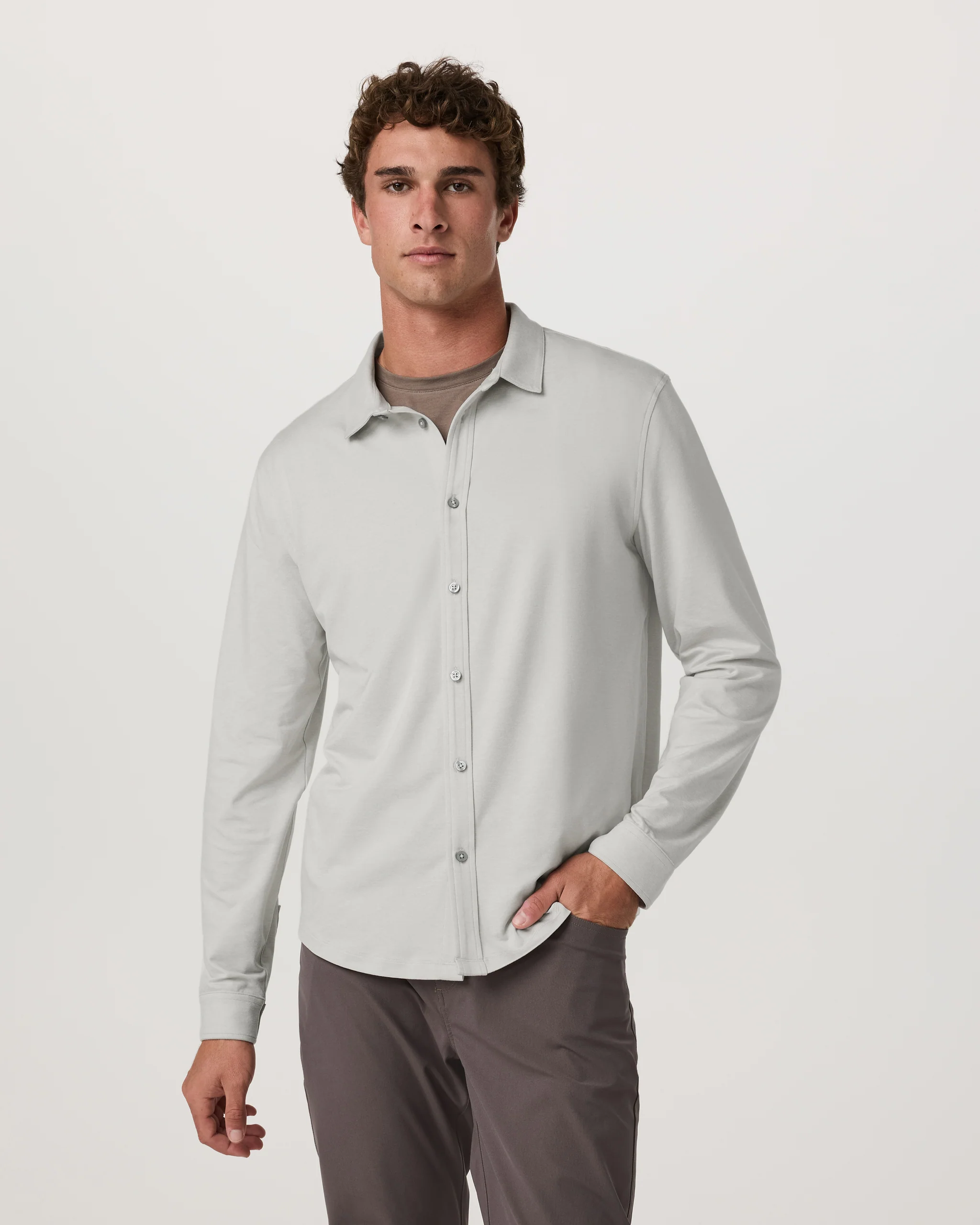 Long Sleeve Ponto Button Down Shirt - Vuori Warehouse Sale​