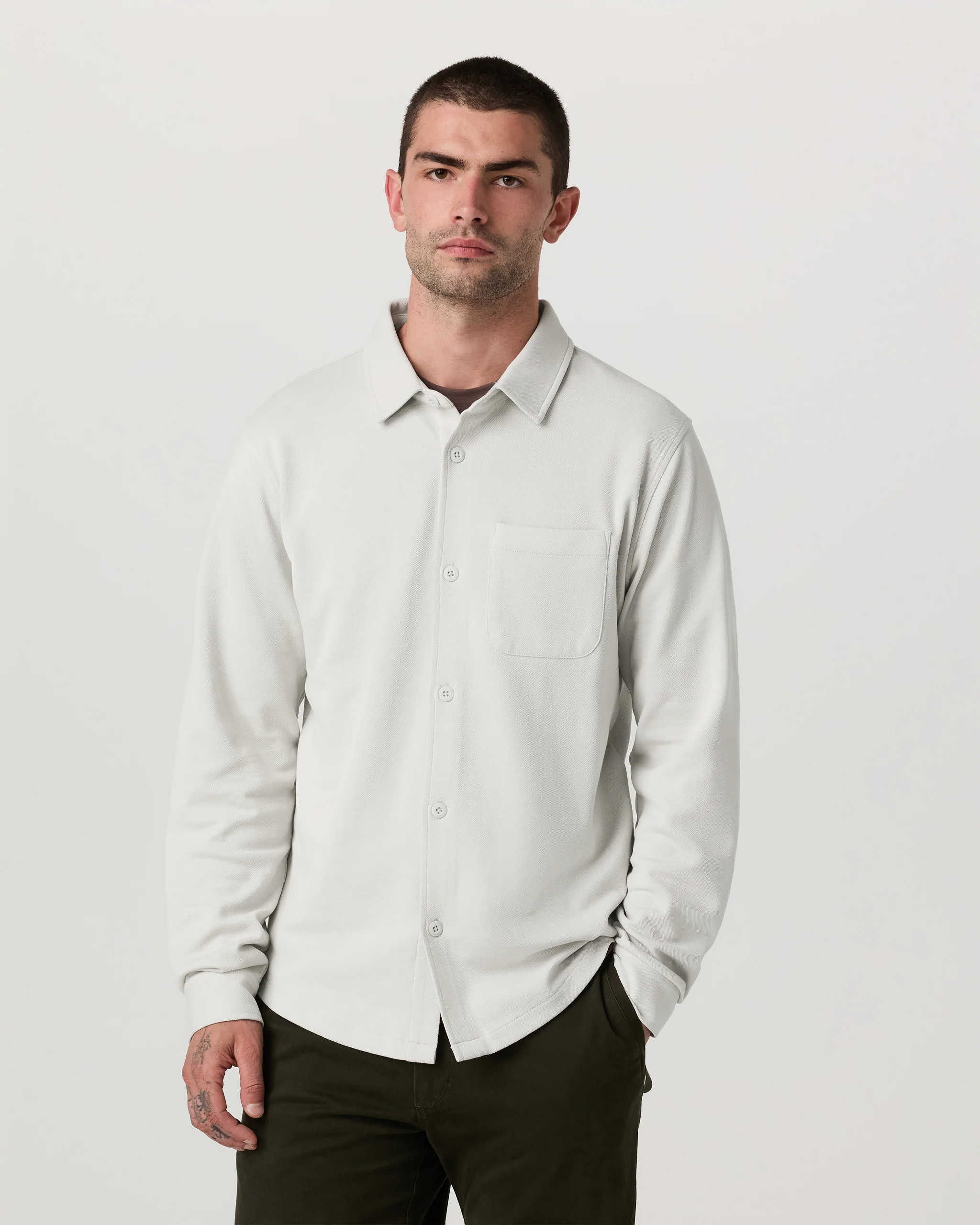 Long Sleeve Jeffreys Button Down Overshirt - Vuori Warehouse Sale​