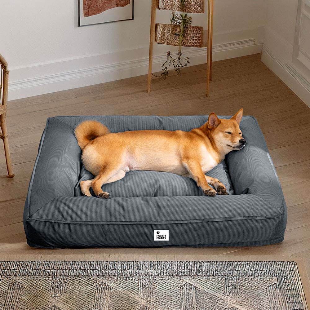 Fully Orthopedic Surround Support Waterproof Large Dog Bed for Crate