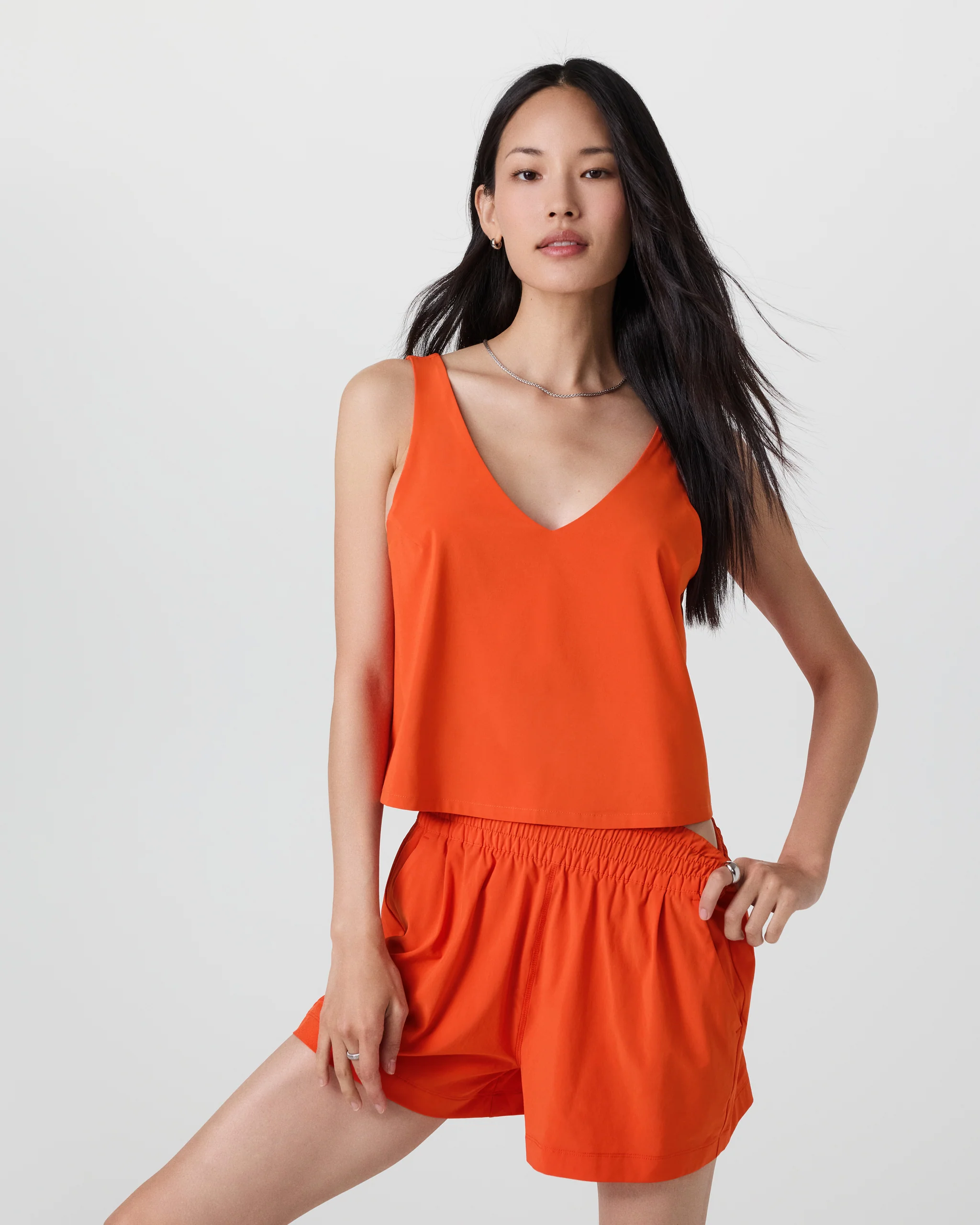 Villa Cropped Tank - Vuori Warehouse Sale​