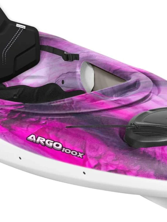 2025 Pelican Argo 100X EXO – Premium Sit-in Recreational Kayak – Exo Cooler Bag Included – 10 ft – Stardust