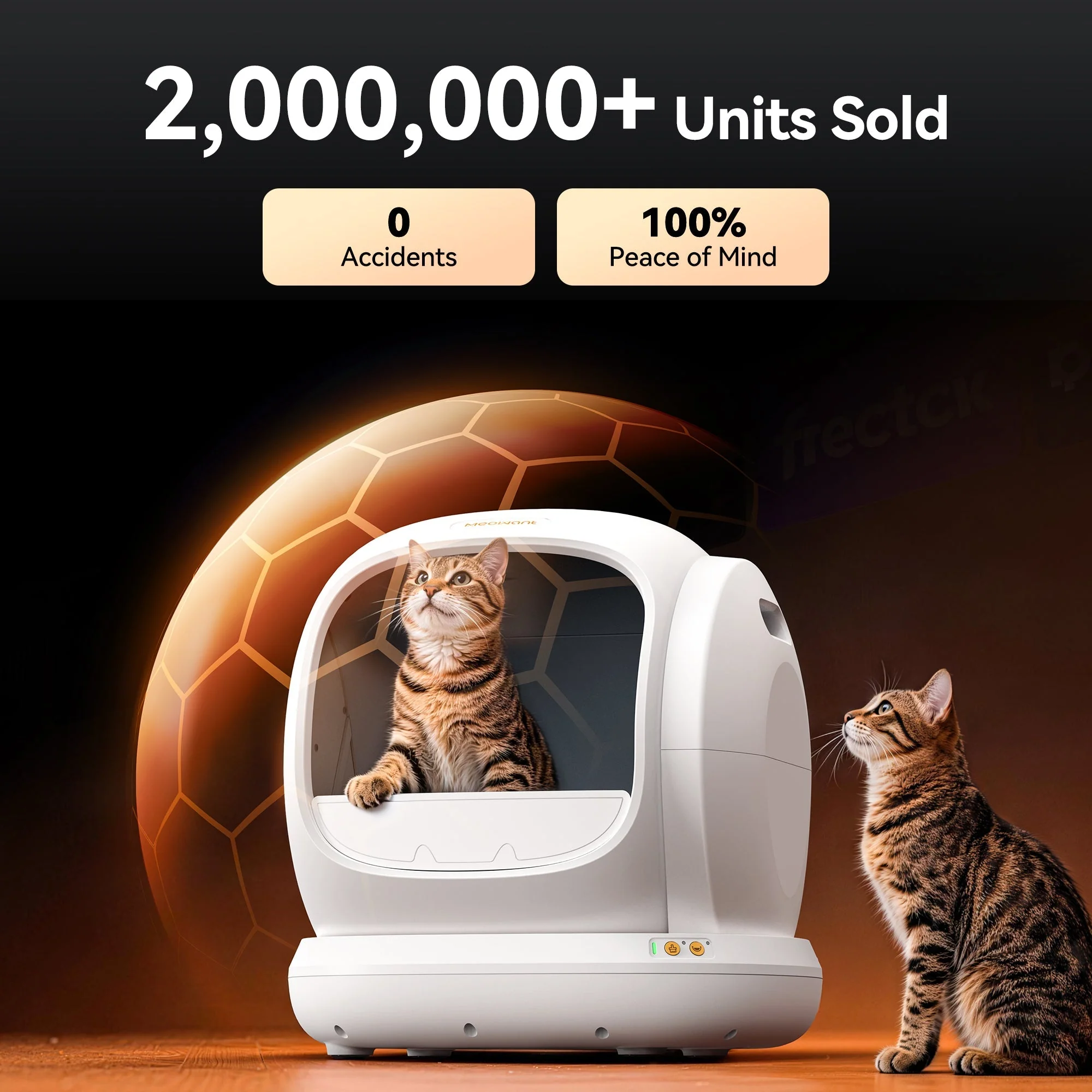 Meowant Self-Cleaning Cat Litter Box - MW-SC02 (White)