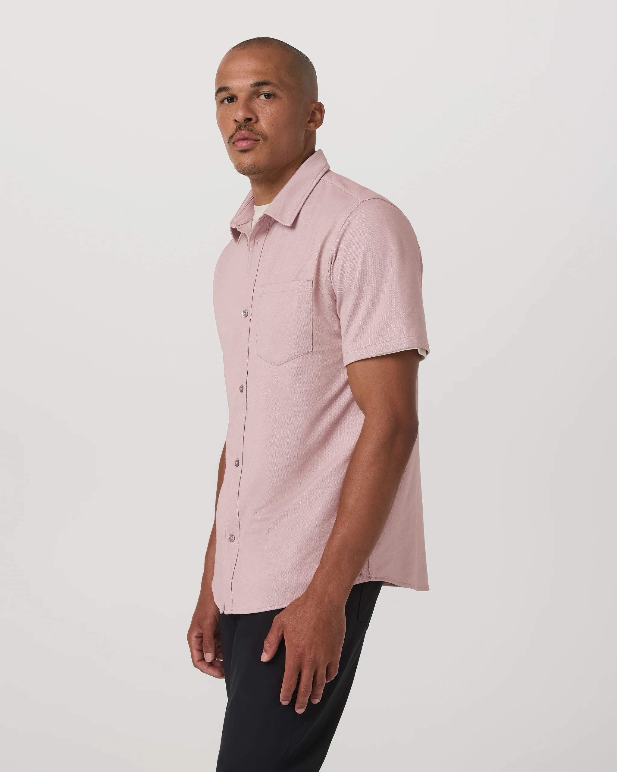 Short Sleeve Knit Oxford Button Down - Classic Fit - Vuori Warehouse Sale​