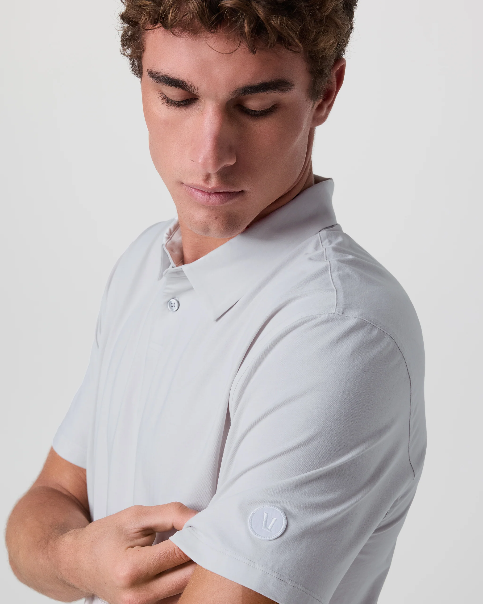 Short Sleeve Feather Polo - Vuori Warehouse Sale​