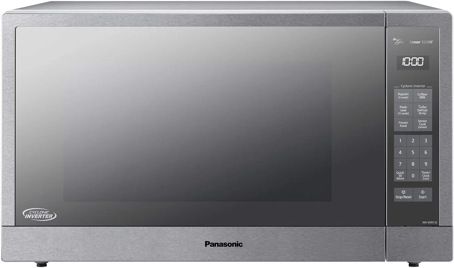 Panasonic Microwave Oven NN-SN966S Stainless Steel Countertop/Built-In with Inverter Technology and Genius Sensor, 2.2 Cubic Foot, 1250W