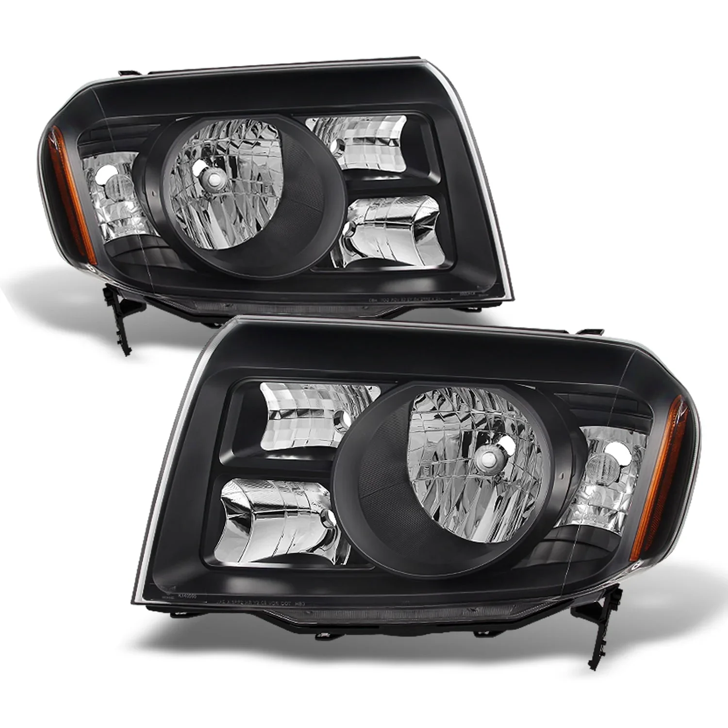 - Change the pair Settings for Honda Pilot SUV black headlight driver left + passenger right