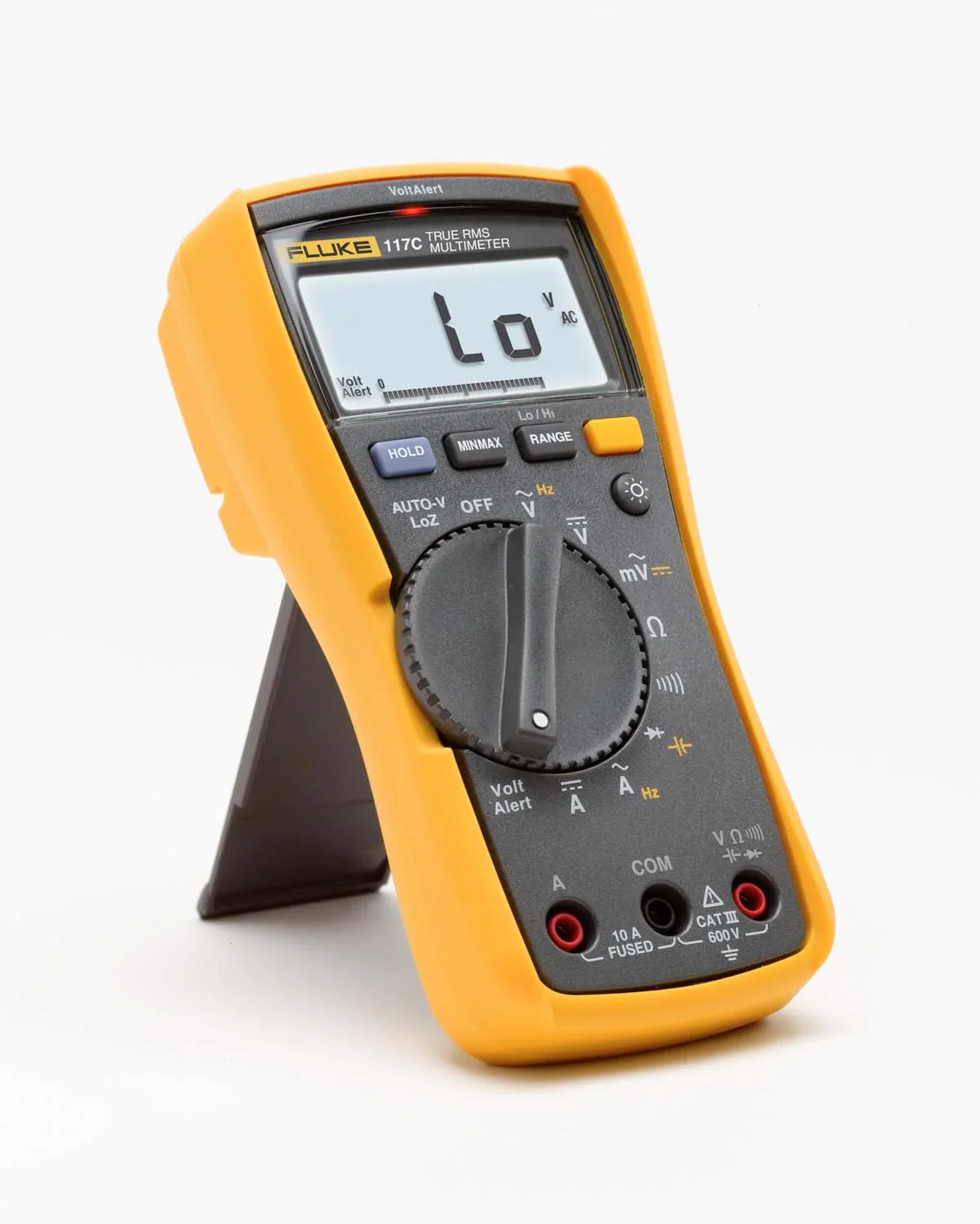 117 Digital Multimeter, Non-Contact AC Voltage Detection, Measures Resistance/Continuity/Frequency/Capacitance/Min Max Average, Automatic AC/DC Voltage Selection, Low Impedance Mode
