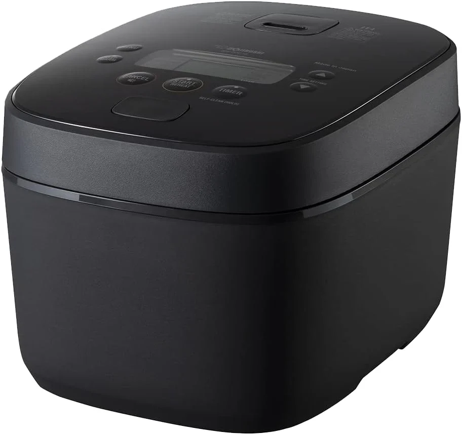 Induction Rice Cooker and Warmer, 5.5 Cup Capacity, Black, 9.25 x 12.25 x 7.88