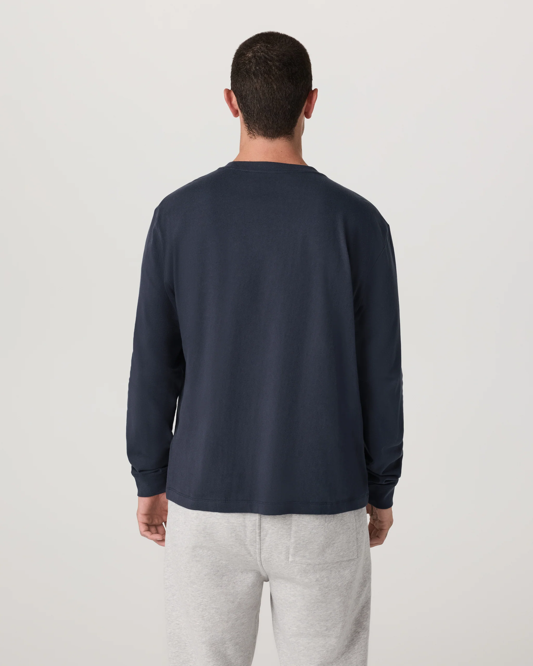 Long Sleeve Vuori Heavyweight Cotton Tee - Relaxed Fit - Vuori Warehouse Sale​