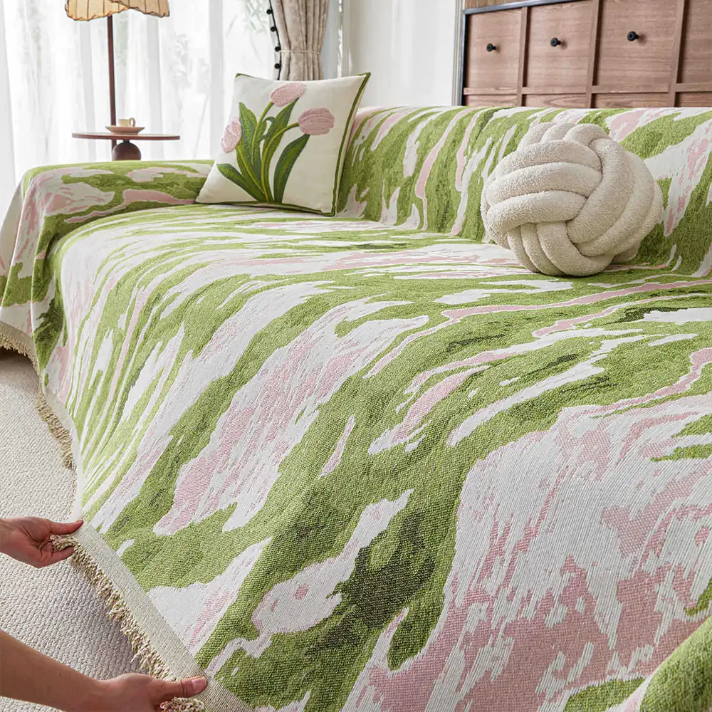 Chenille Comfortable Scratch-Resistant Pet-Friendly Washable Couch Cover