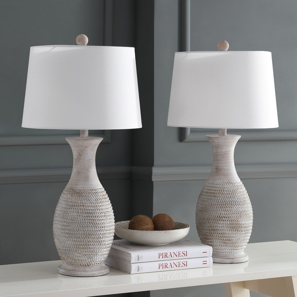 SAFAVIEH Lighting Bentlee Grey 30-inch LED Table Lamp (Set of 2) - 15