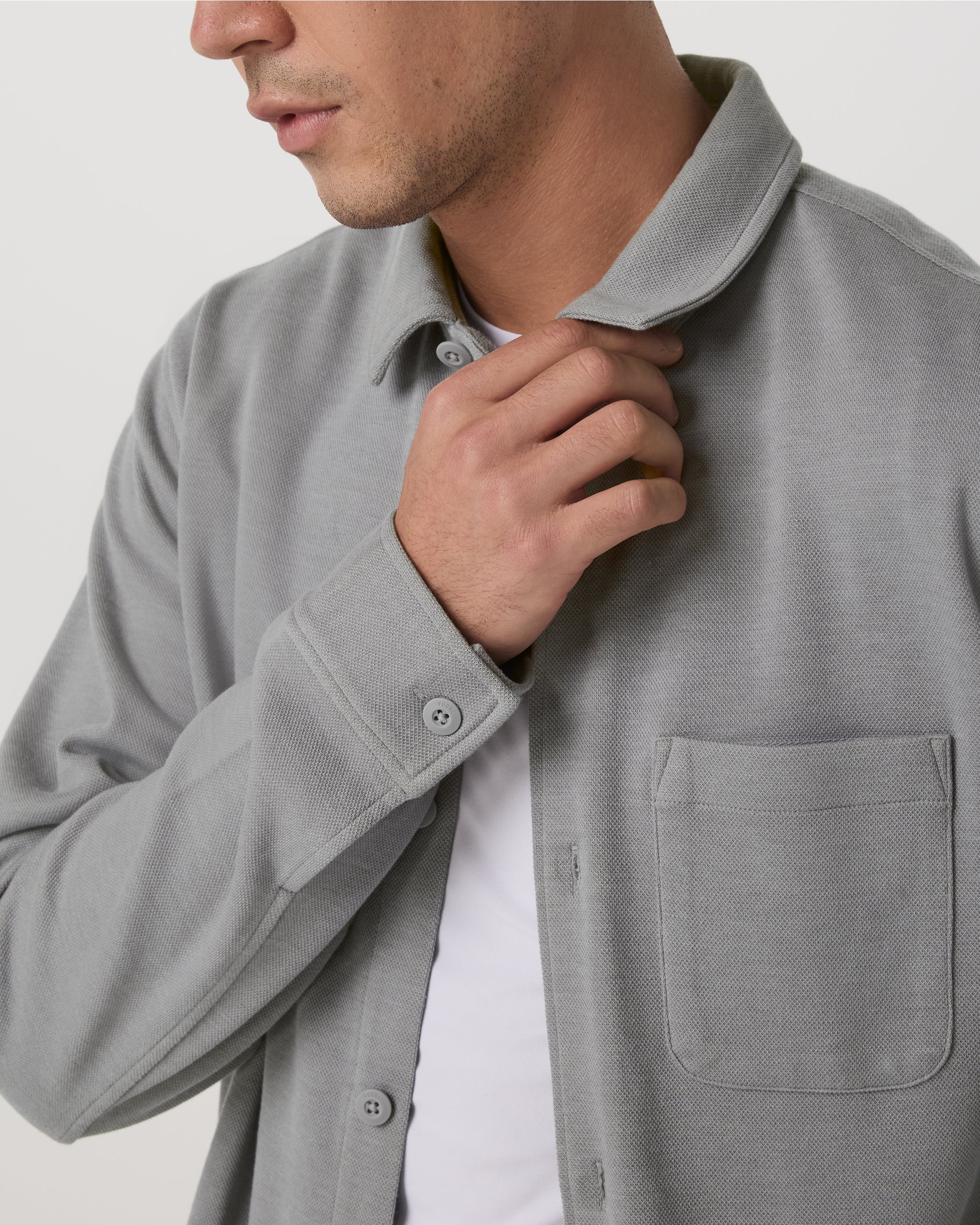Long Sleeve Jeffreys Button Down Overshirt - Vuori Warehouse Sale​
