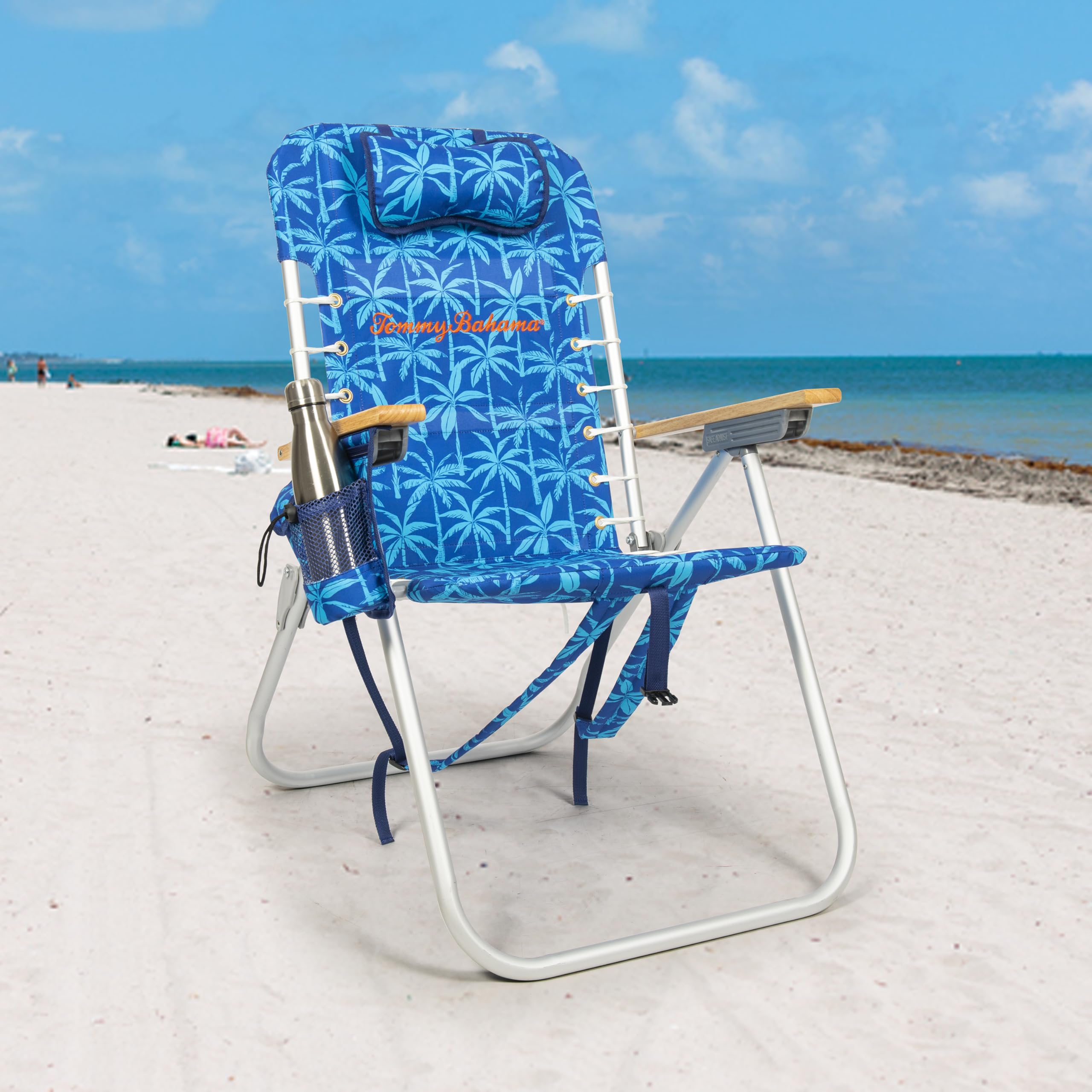 TOMMY BAHAMA Hi-Boy 17 Folding Beach Chair with 4-Position Suspension