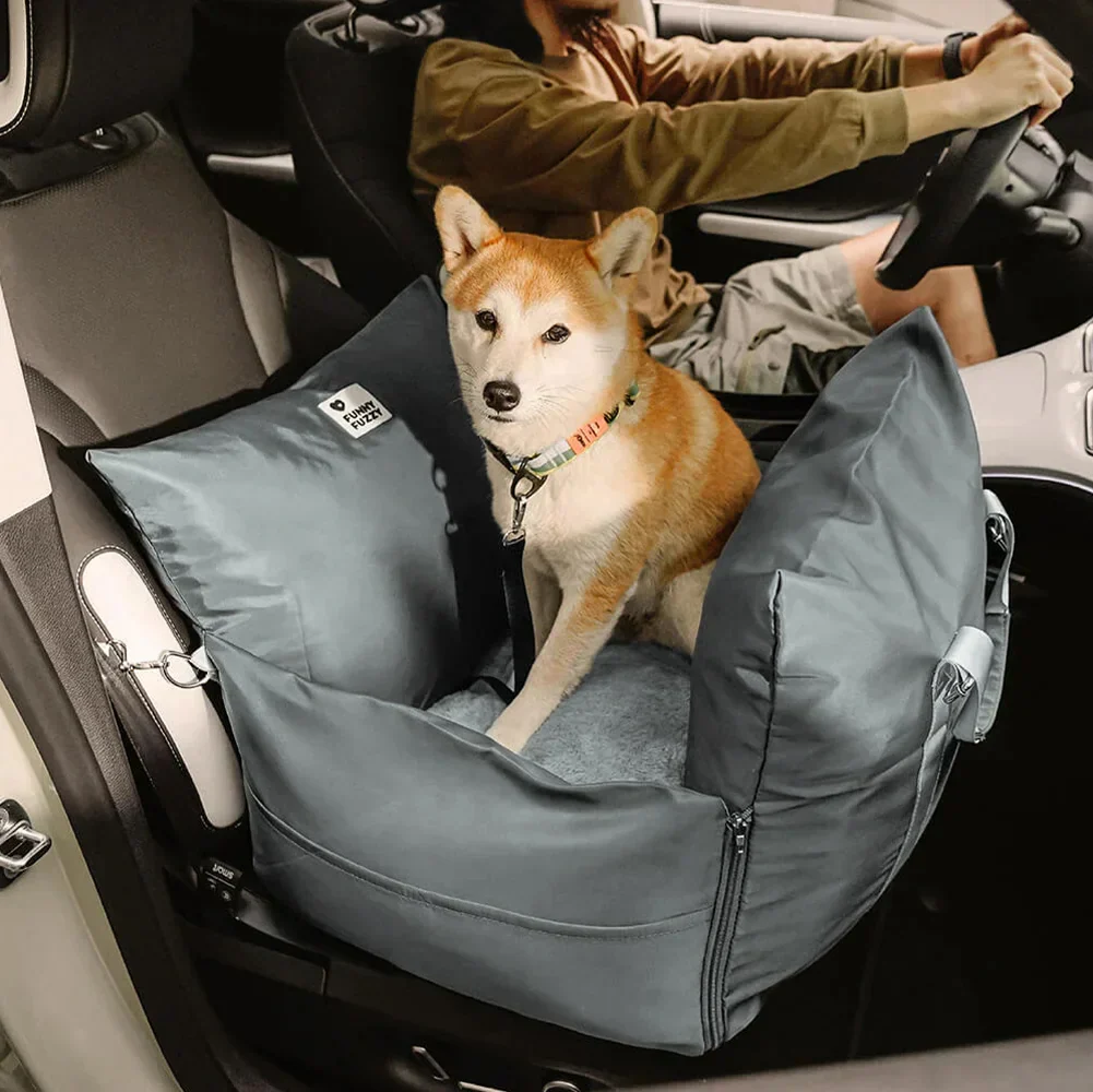 Waterproof Dog Car Seat Bed - First Class