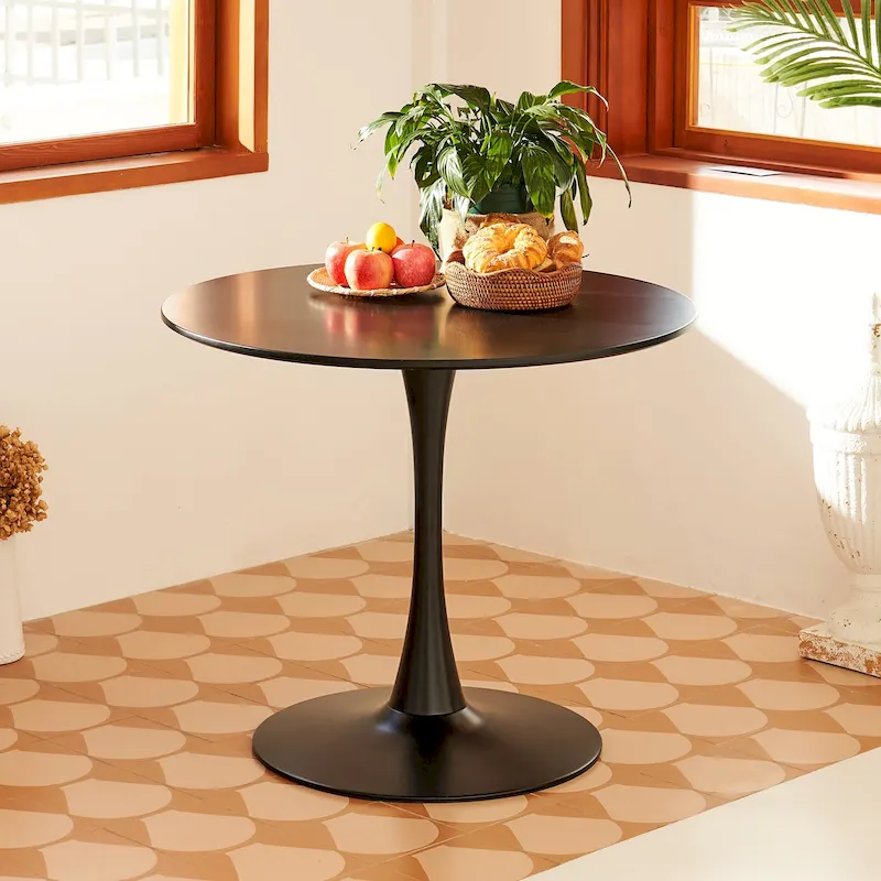 Round Tulip Dining Table in Mid-Century Modern Style