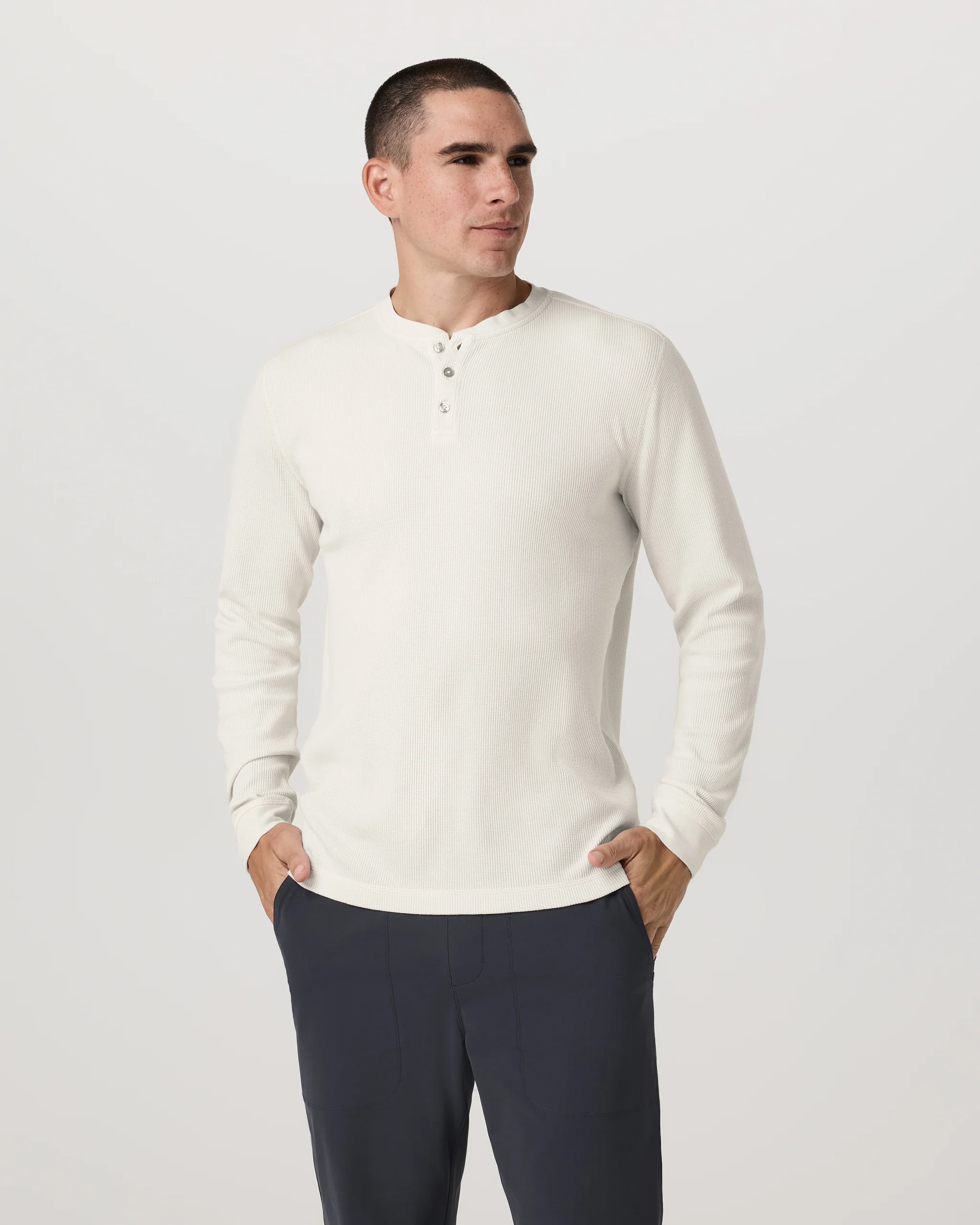 Waffle Henley - Vuori Warehouse Sale​