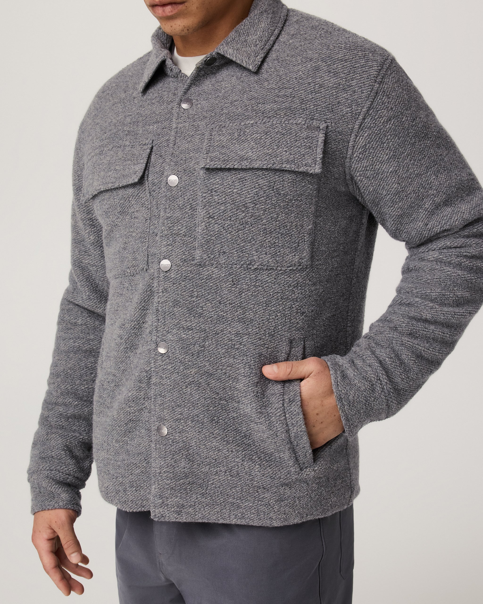 Plymouth Wool Shirt Jacket - Vuori Warehouse Sale​