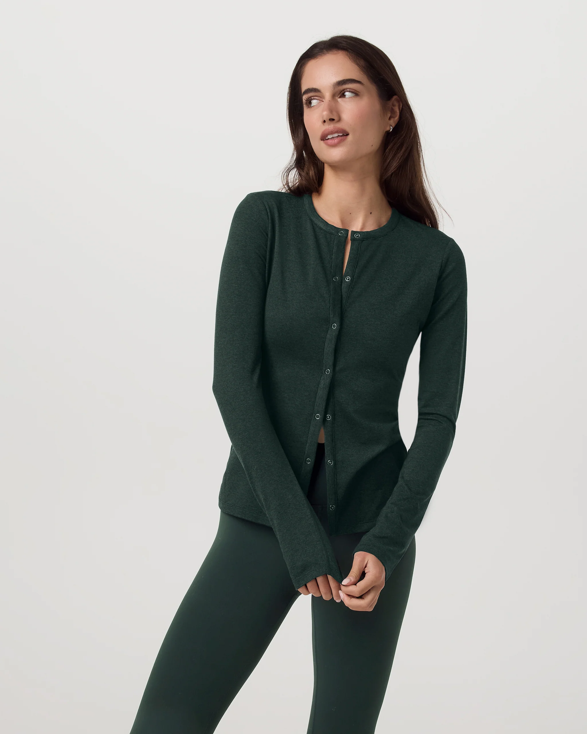Long Sleeve Halo Snap Cardigan - Vuori Warehouse Sale​