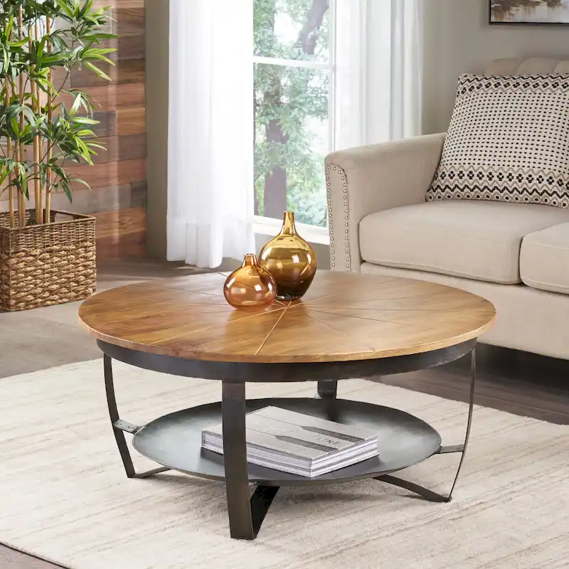 Christopher Knight Home Hadfield Boho Mango Wood Coffee Table