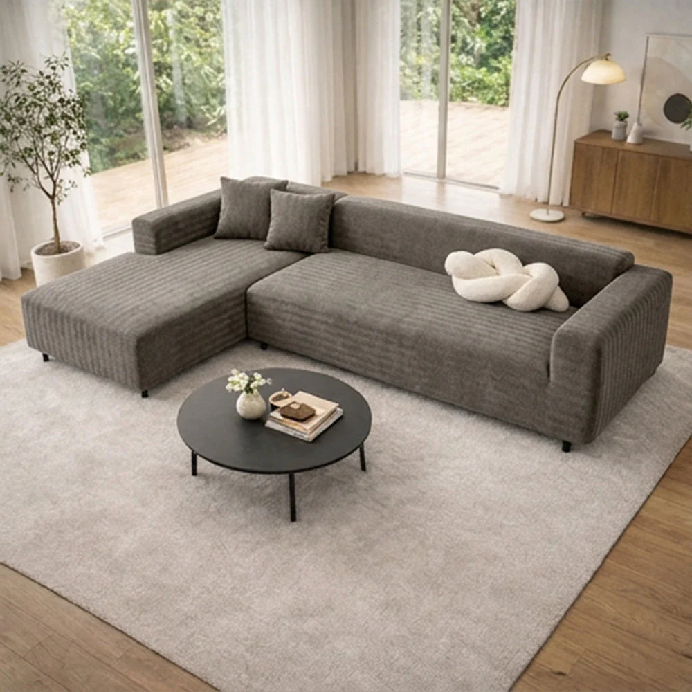 Herringbone Full Coverage Scratch-Resistant Sofa Protection Magic Stretch  Sectional Couch Cover