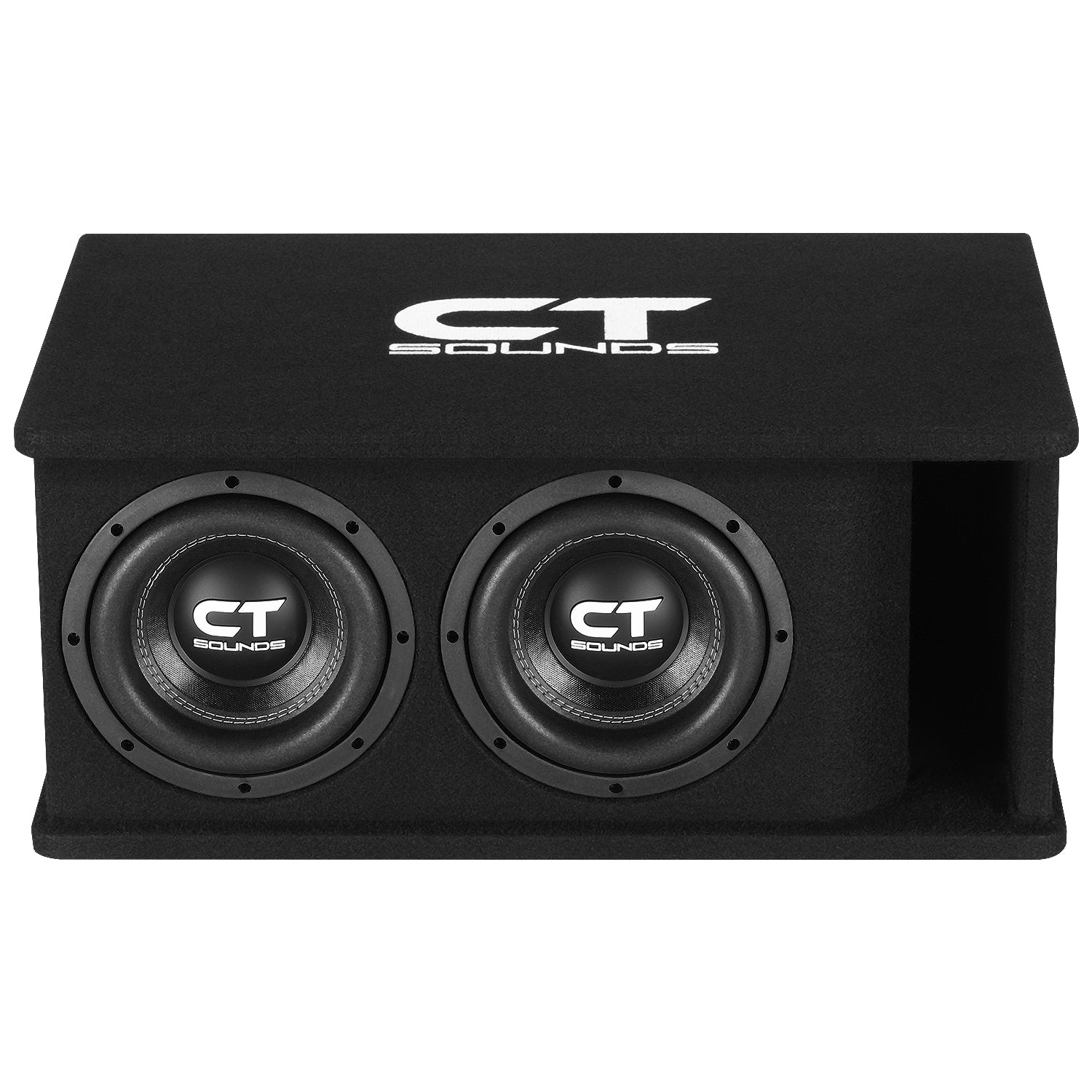 TROPO-2X8D4 // Dual 8” 1600W Loaded Ported Car Subwoofer Box