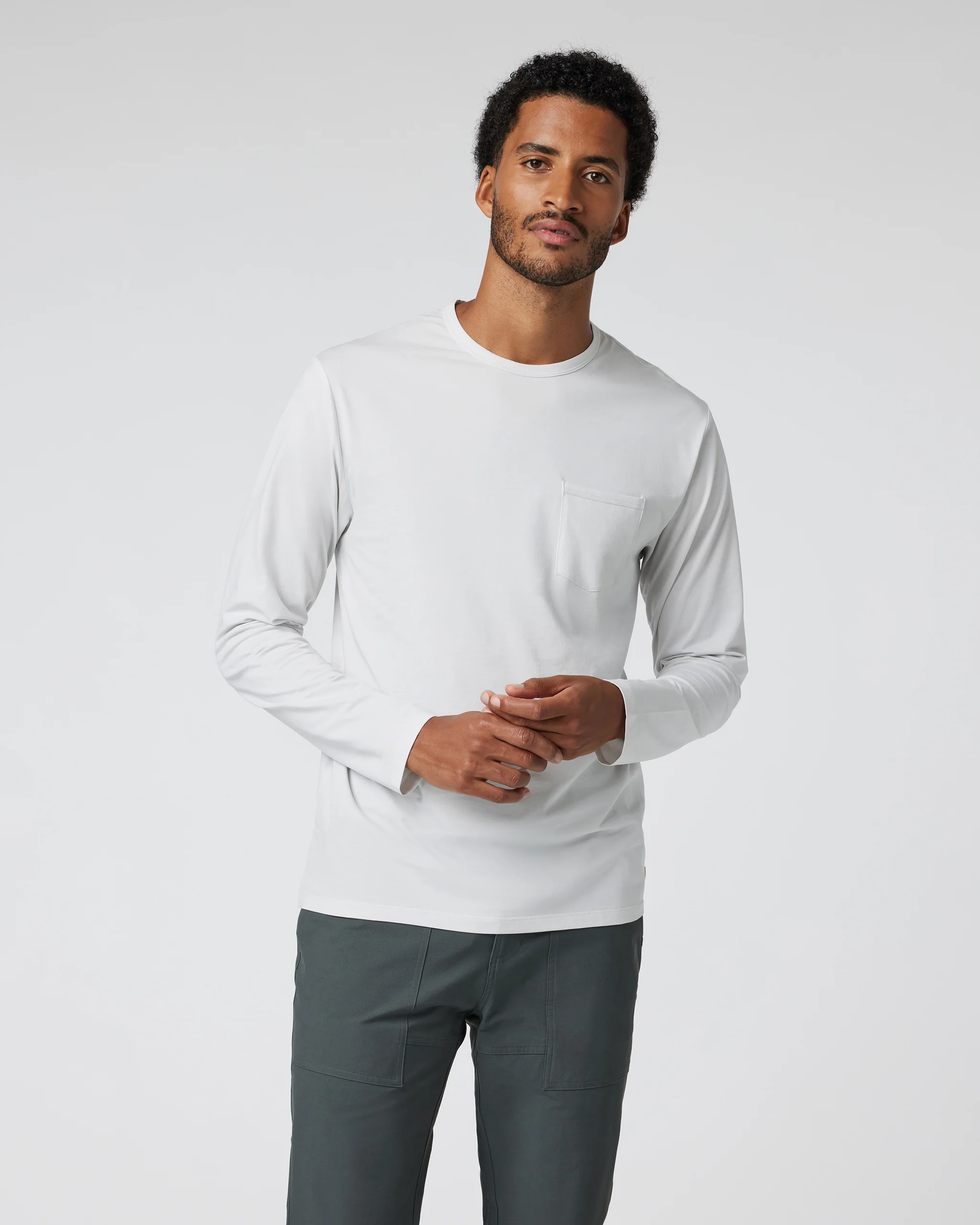 Long Sleeve Men's Feather Tee - Vuori Warehouse Sale​