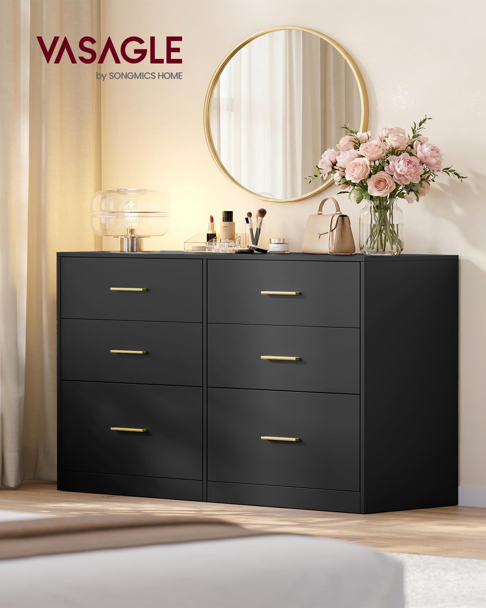 VASAGLE Custos Collection Modern 6-Drawer Chest of Drawers