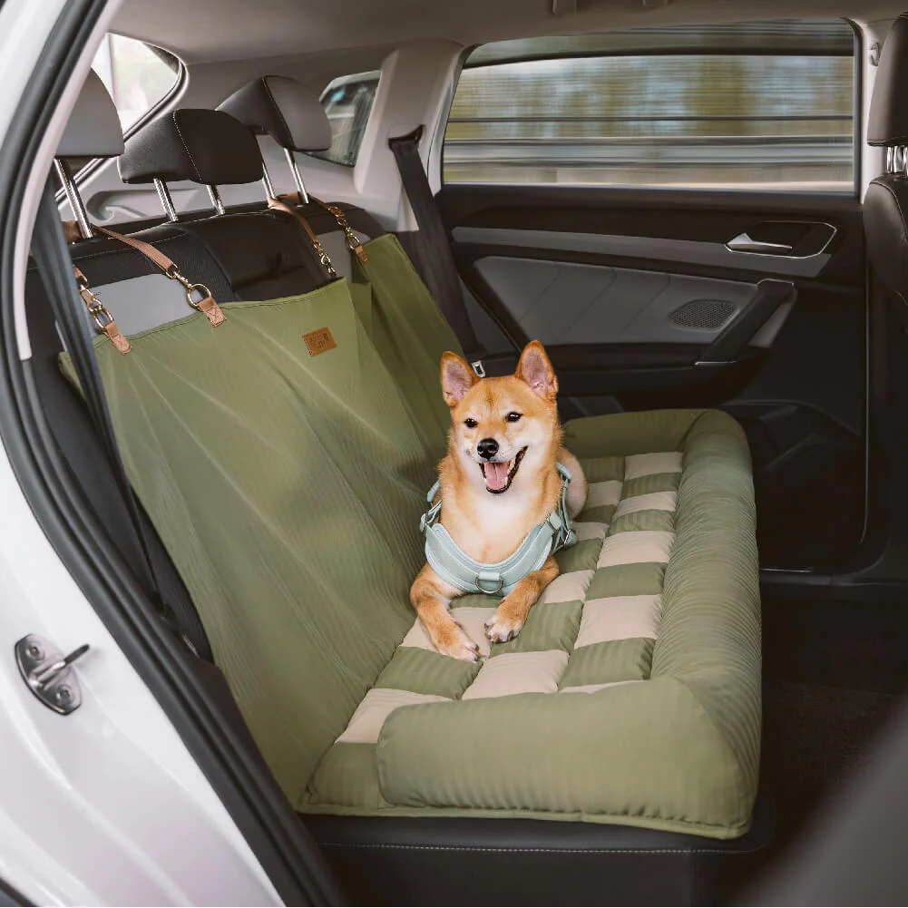 Travel Bolster Safety Back Seat Large Dog Car Seat Bed - Roadtrip