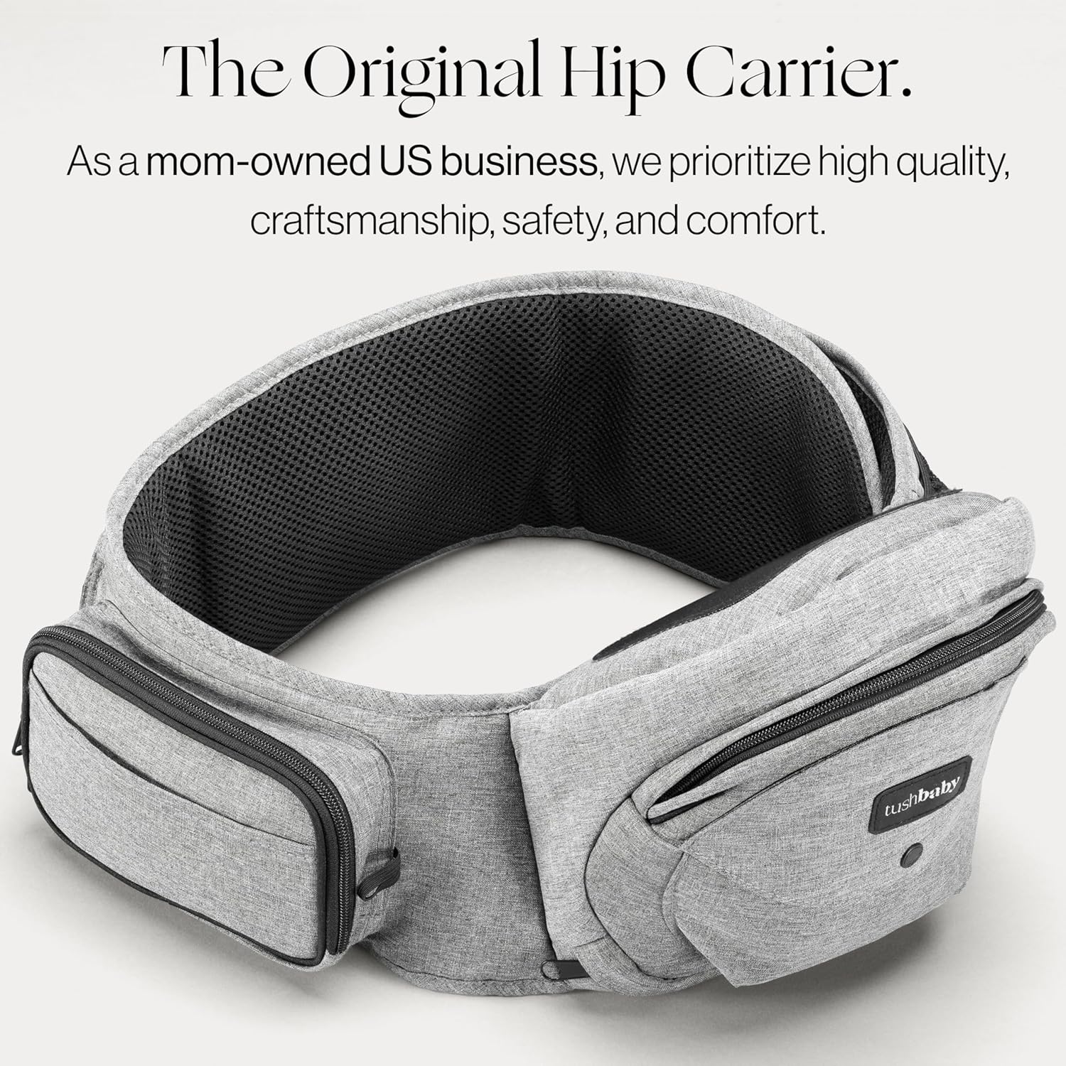 TUSHBABY Original Safety-Certified Hip Carrier for Toddlers