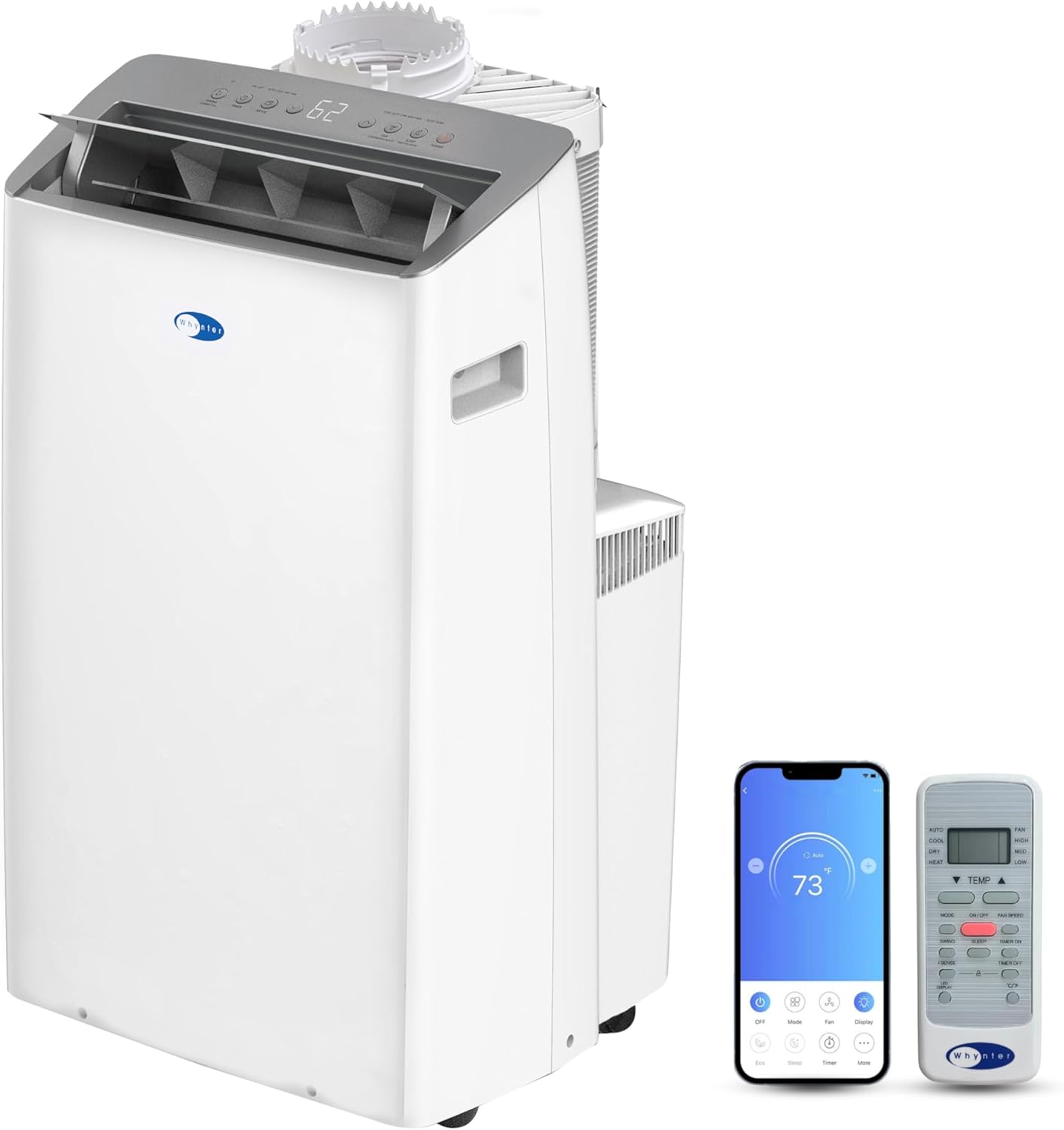 WHYNTER Nex Arc-1230Wn 14,000 BTU Dual Hose Portable AC