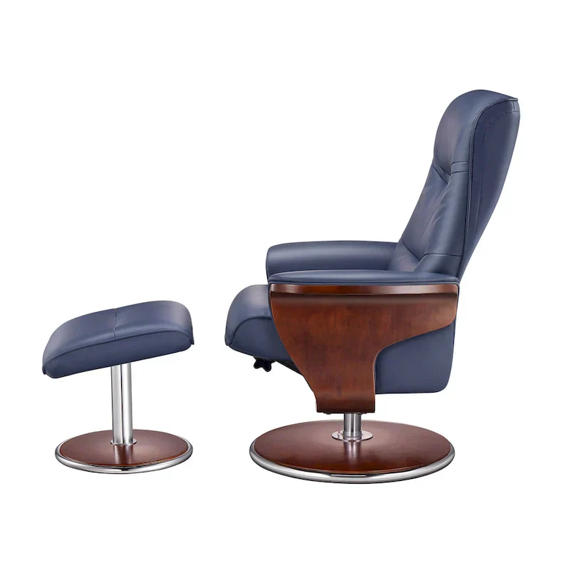 Artiva USA Milano Recliner Chair and Ottoman Set