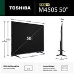 TOSHIBA 50 M450 QLED 4K UHD Smart Fire TV with Alexa