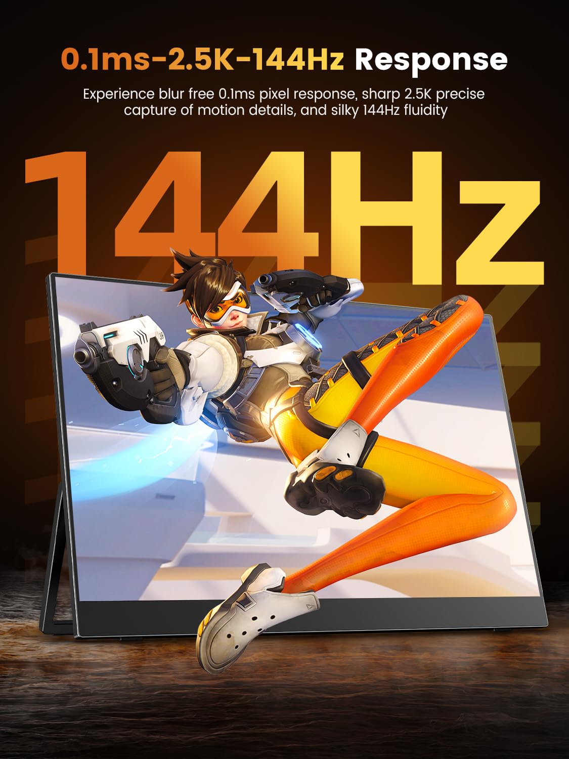 UPERFECT Portable 16 2.5K 144Hz Gaming Monitor