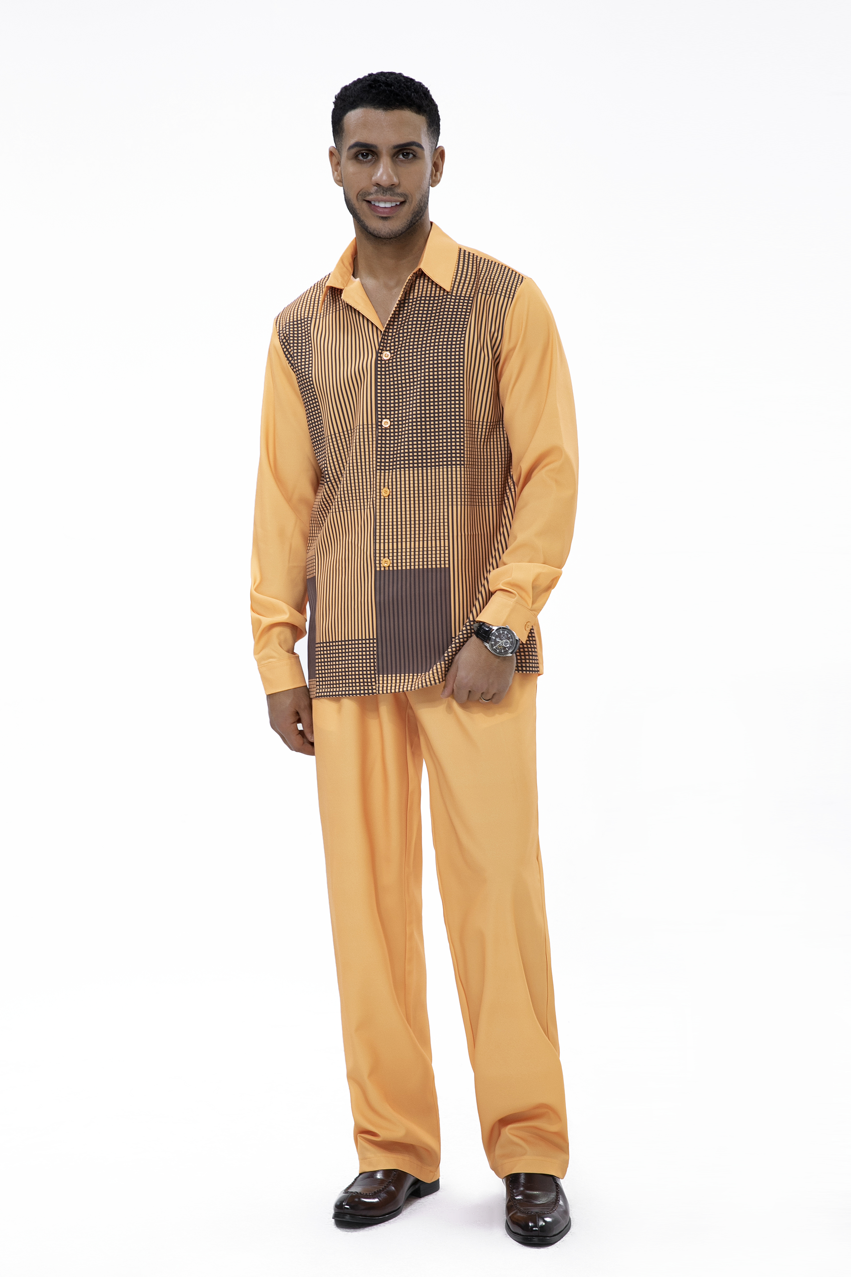 Suitmens Long-Sleeve Trousers Two-Piece Walking Set