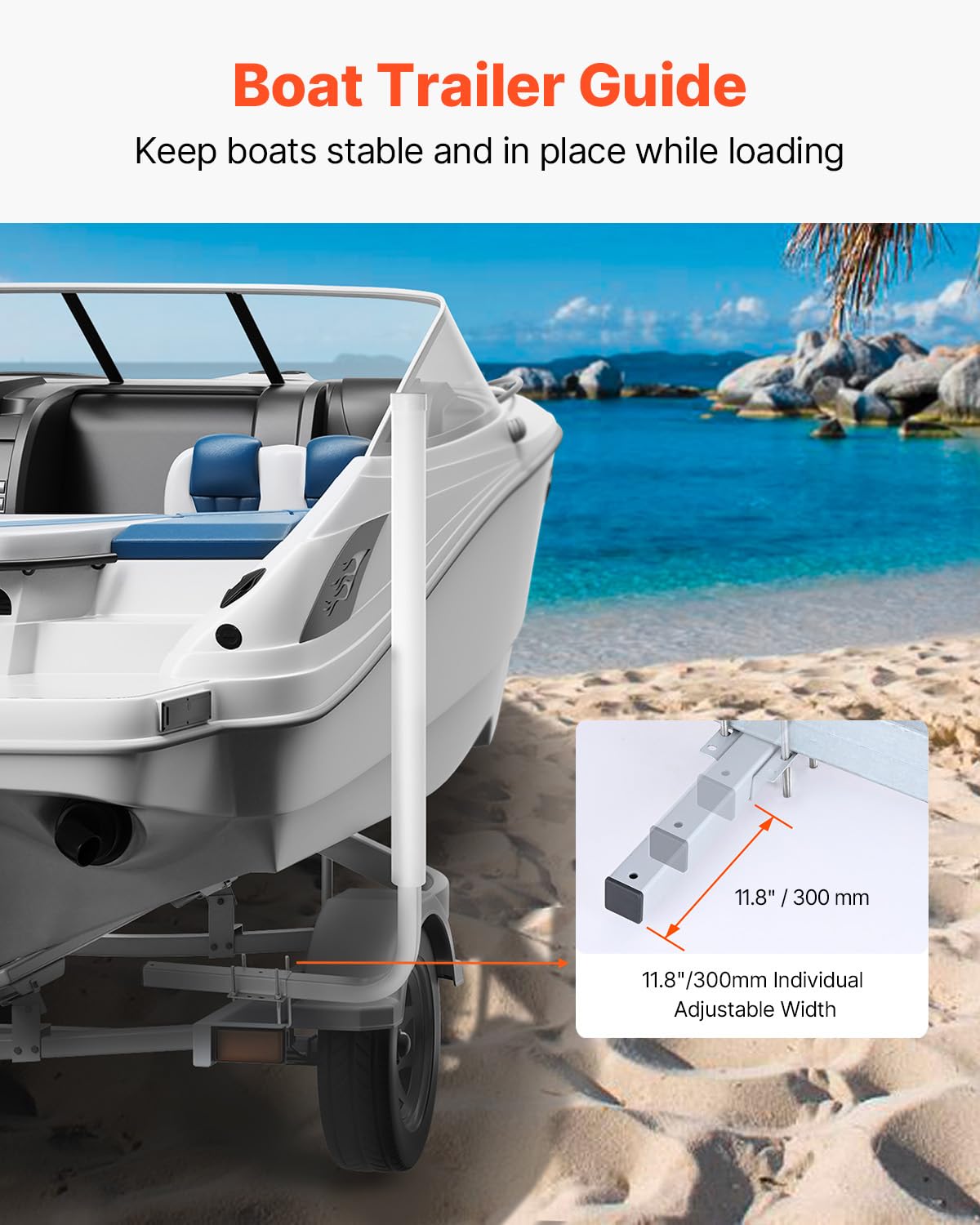 ‎VEVOR VEVOR Adjustable Boat Trailer Guide Poles - 2PCS