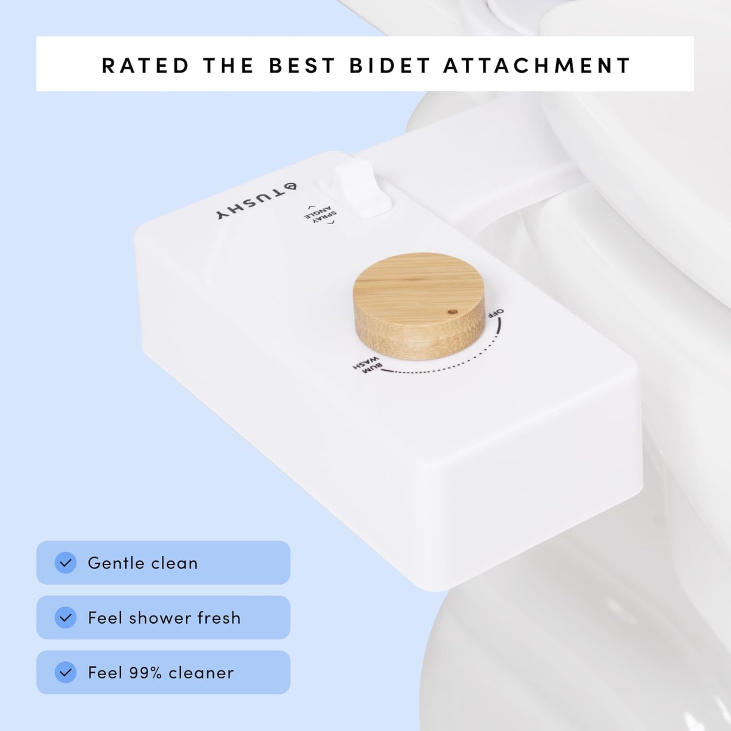 ‎TUSHY TUSHY Classic 3.0 Bidet Toilet Seat Attachment