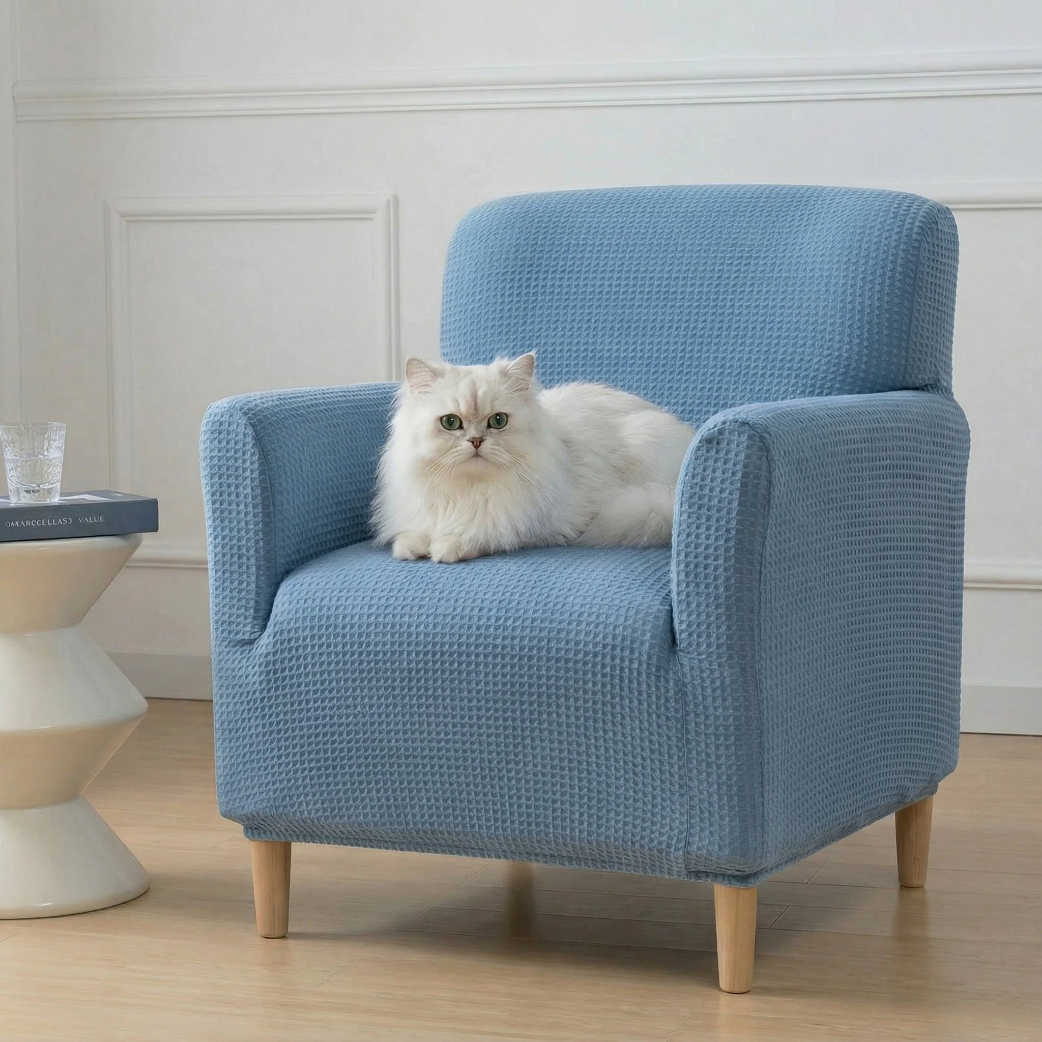 High-Elastic Water-resistant and Anti-Scratch Full Wrap Sofa Protection Armchair Cover