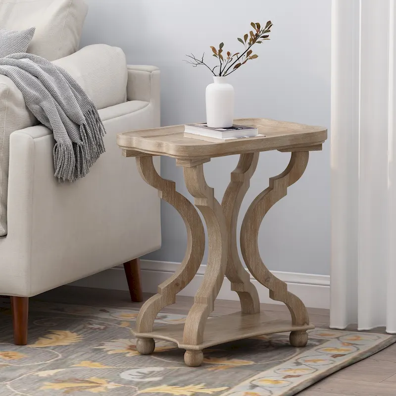 Christopher Knight Home Ouray Rectangular Top French Country Accent Table